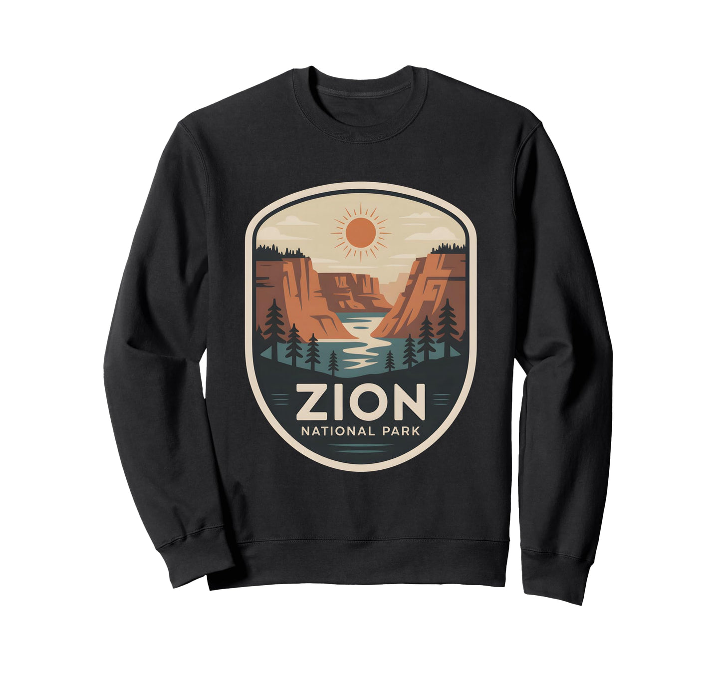 Zion National Park Canyon Sunset Sweatshirt - Trendy Graphic for Adults - T-Shirt, Sweatshirt, Hoodie