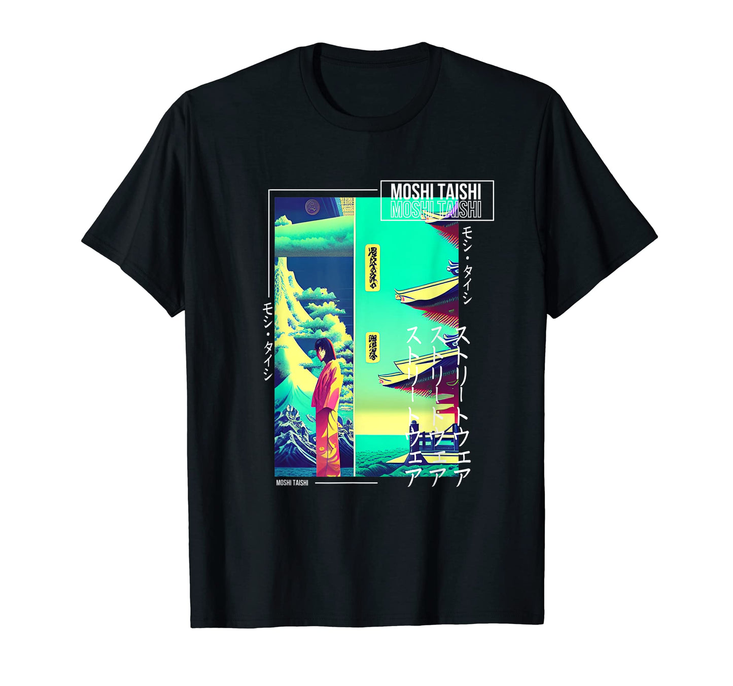 90S Synthwave Japanese Vaporwave Art T-Shirt - Unique Graphic Men Women - T-Shirt, Sweatshirt, Hoodie