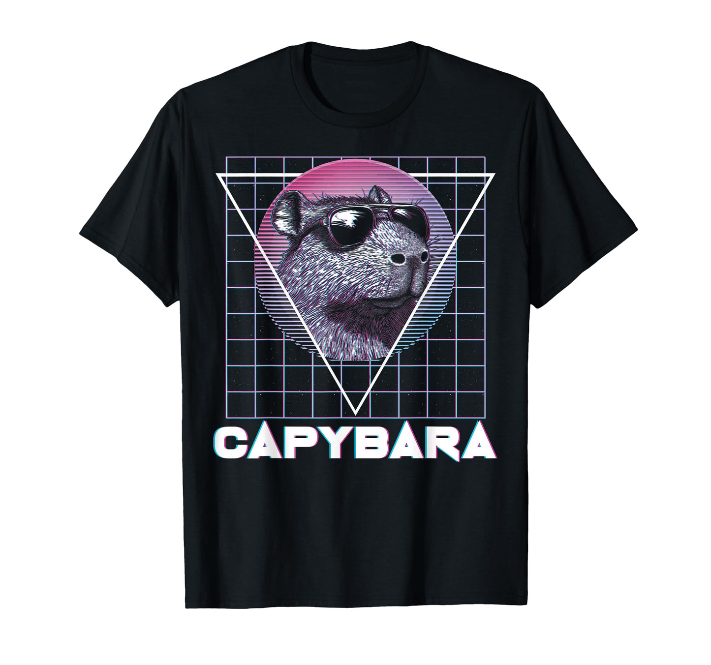 Capybara Capibara Sunglasses T-Shirt - Custom Art Print for Adults - T-Shirt, Sweatshirt, Hoodie