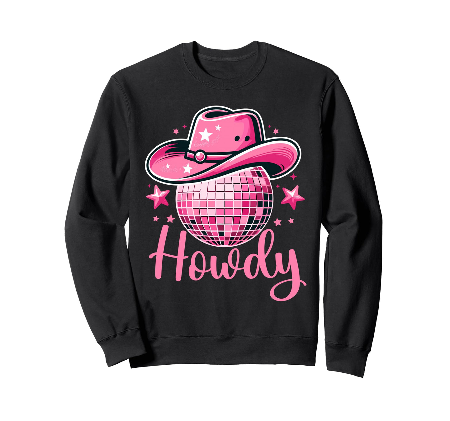 Western Cowgirl Rodeo Disco Bachelorette Sweatshirt - Graphic Print Unisex - T-Shirt, Sweatshirt, Hoodie