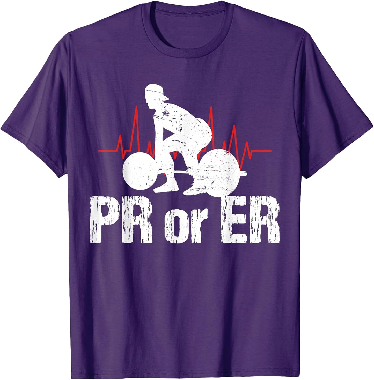 Funny PR Or ER Fitness Gym Workout - Adult & Kids T-Shirts, Sweatshirts & Hoodies apparel design preview 1