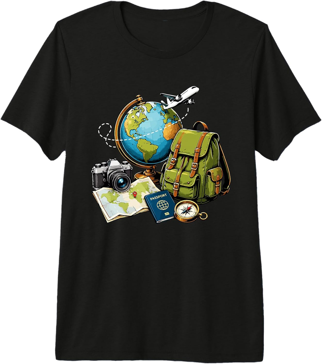 Adventure Travel Photography Explorer Graphics - Adult & Kids T-Shirts, Sweatshirts & Hoodies apparel design preview 1
