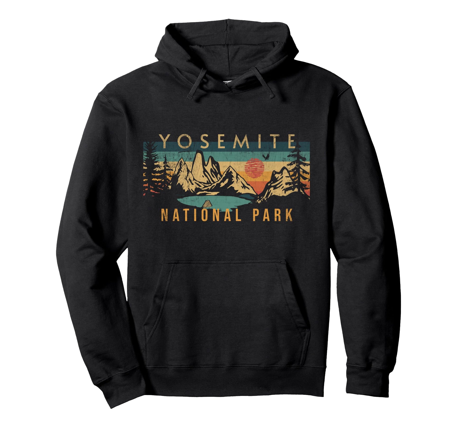 Yosemite National Park California Usa Hoodie - Custom Art Print Men Women - T-Shirt, Sweatshirt, Hoodie