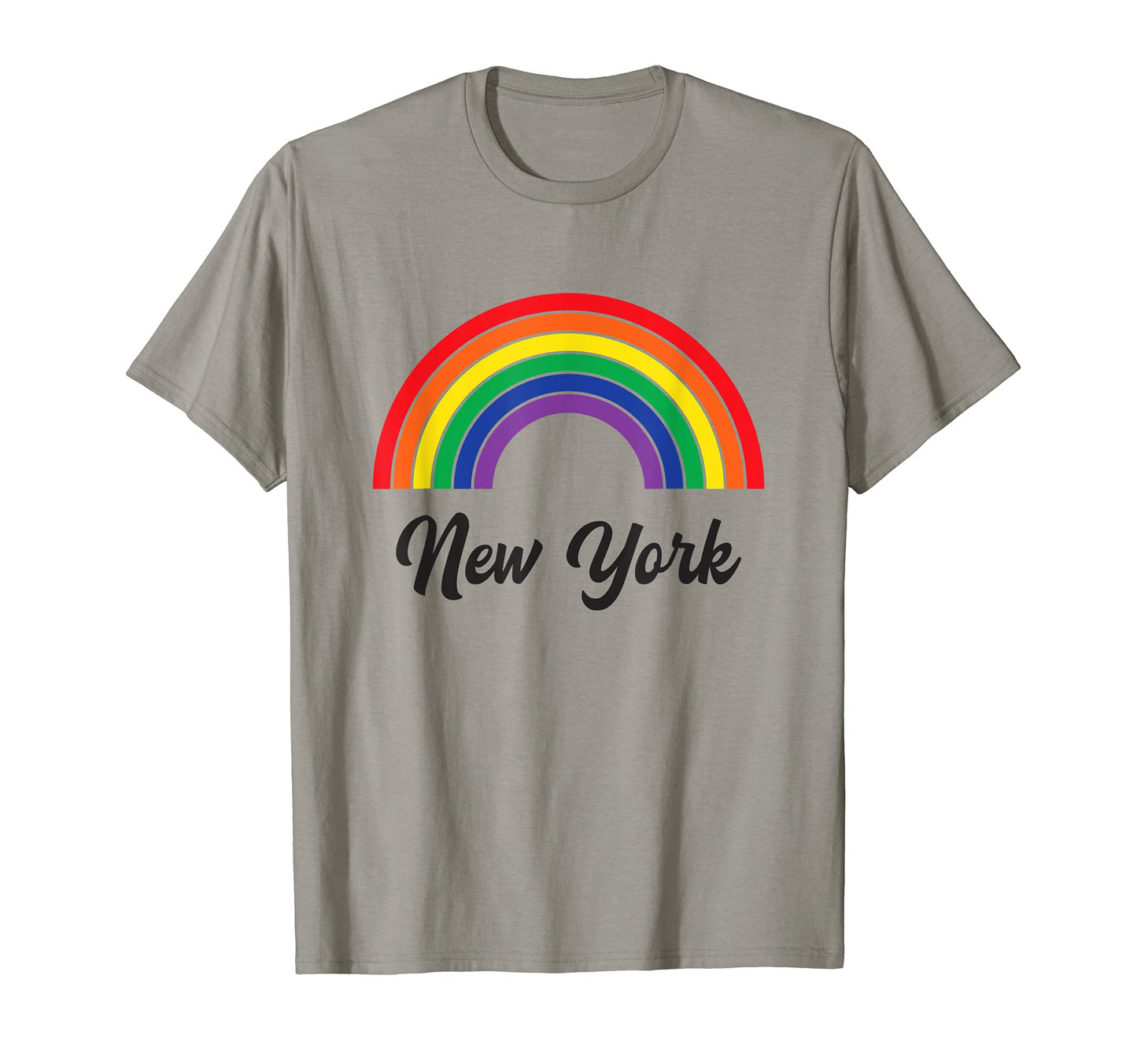 New York Pride Lgbt Rainbow New York T-Shirt - Minimalist Print Men Women - T-Shirt, Sweatshirt, Hoodie