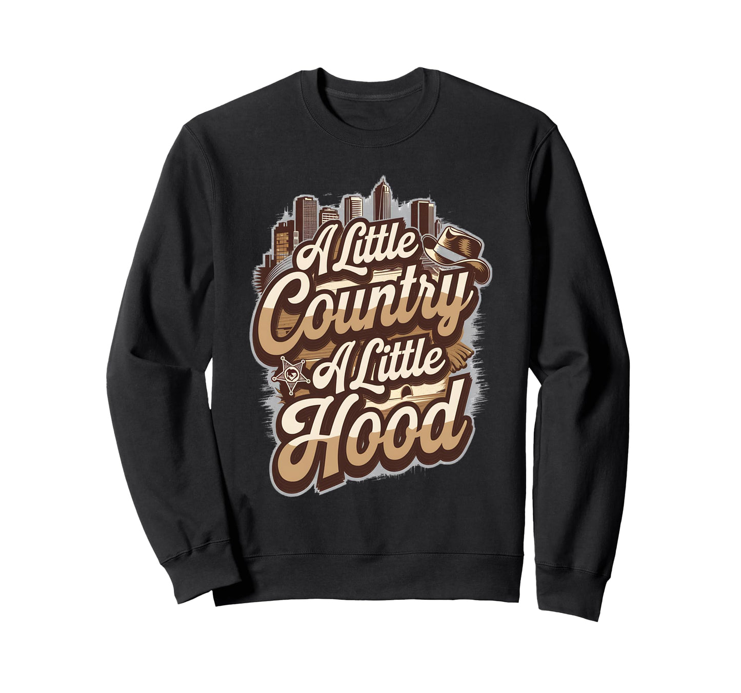 Little Country Little Hood Western Hip Sweatshirt - Trendy Graphic Unisex - T-Shirt, Sweatshirt, Hoodie