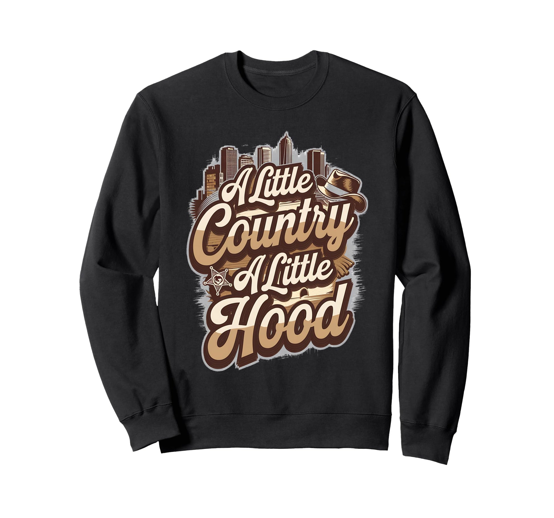 Little Country Little Hood Western Hip Sweatshirt - Trendy Graphic Unisex - T-Shirt, Sweatshirt, Hoodie