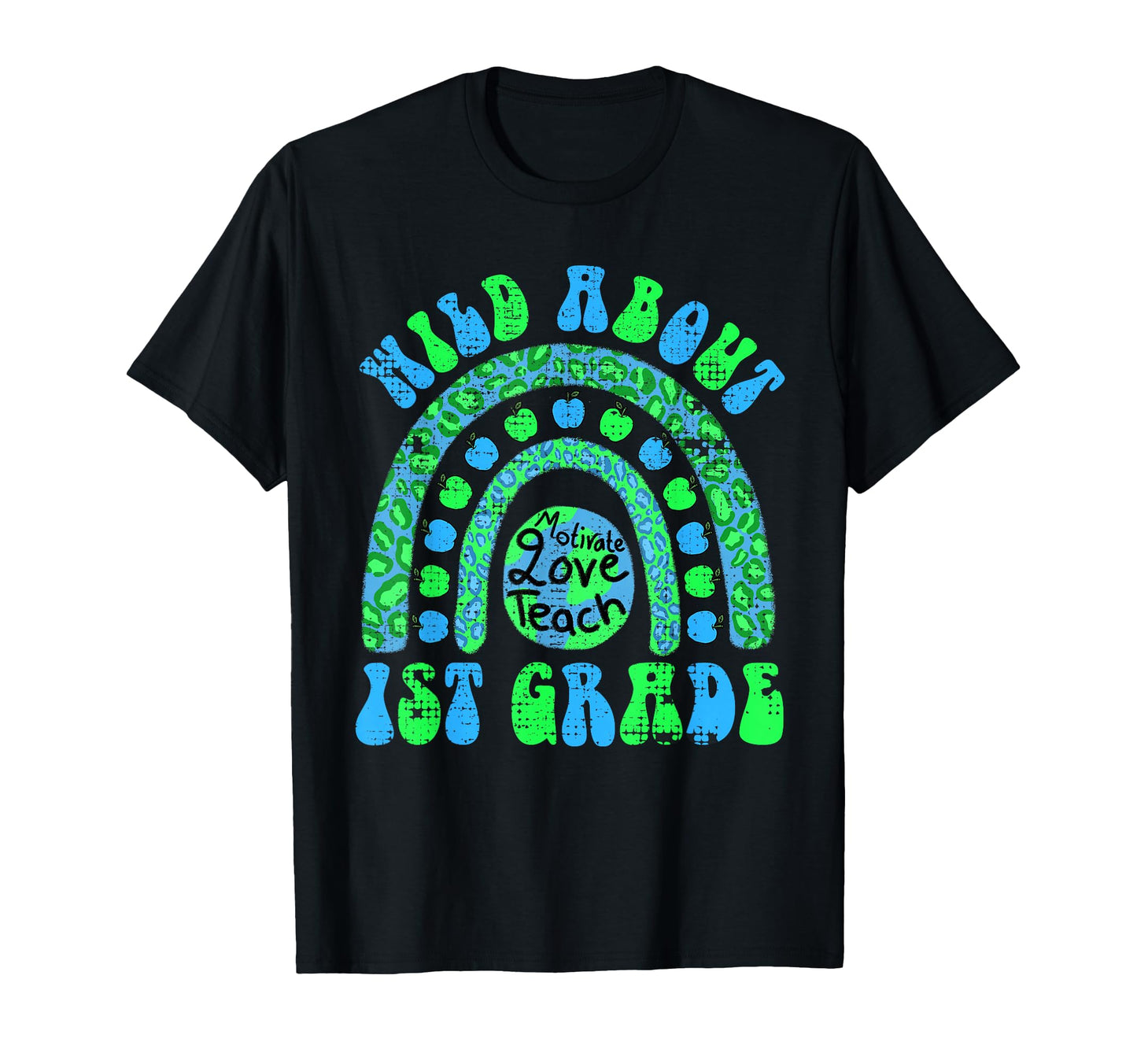 First Day School Wild About 1St T-Shirt - Minimalist Print for Adults - T-Shirt, Sweatshirt, Hoodie