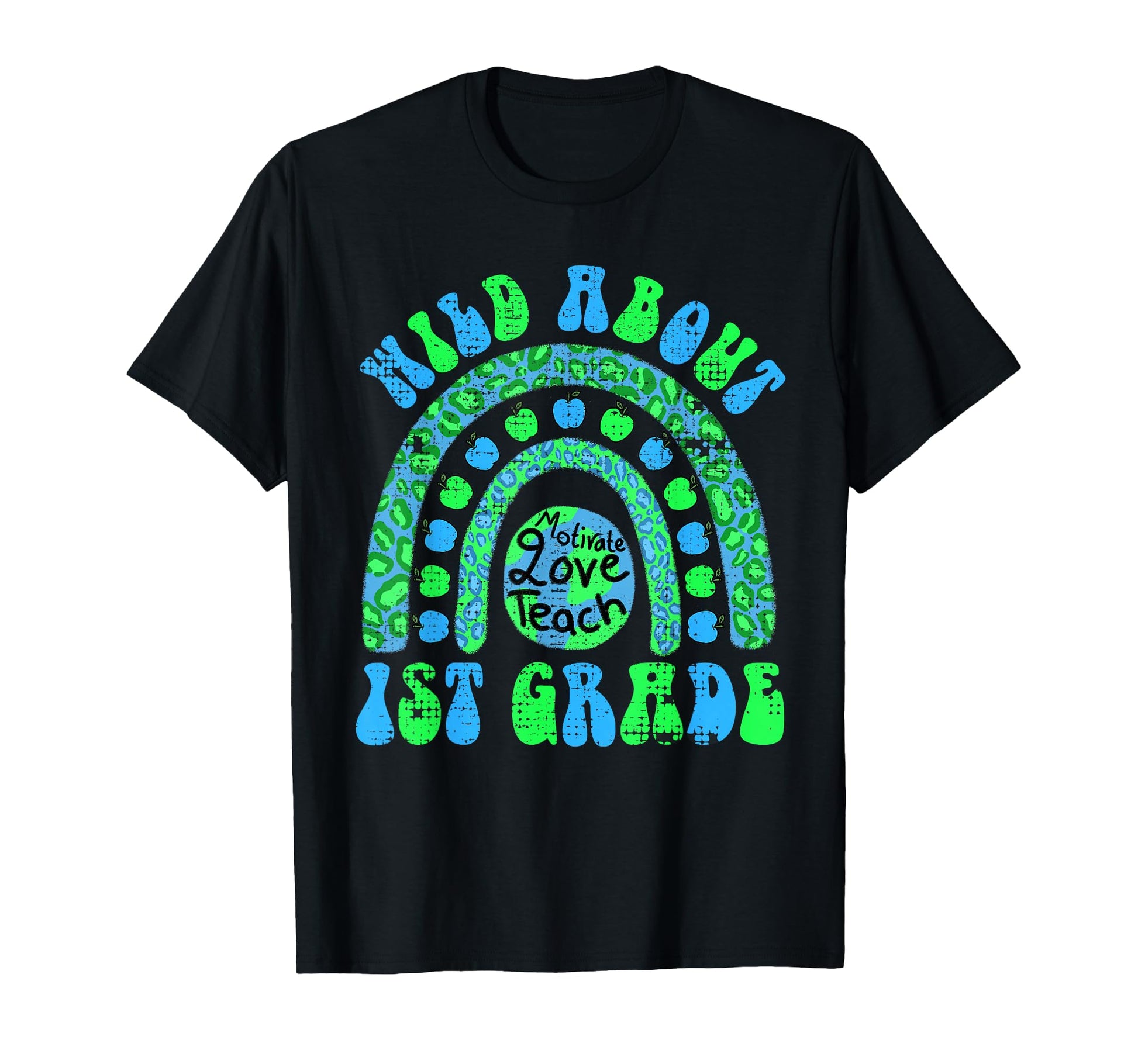 First Day School Wild About 1St T-Shirt - Minimalist Print for Adults - T-Shirt, Sweatshirt, Hoodie