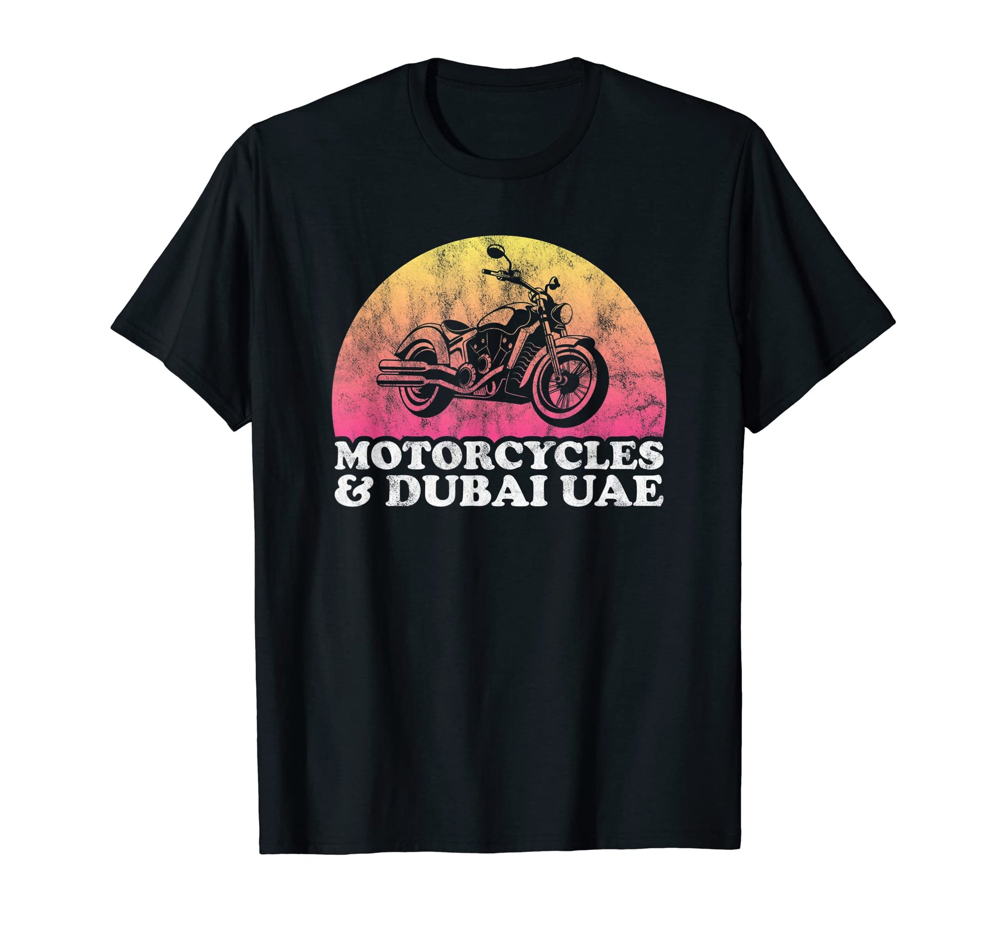 Motorcycle And Dubai Uae Motorcycles T-Shirt - Custom Art Print Unisex - T-Shirt, Sweatshirt, Hoodie
