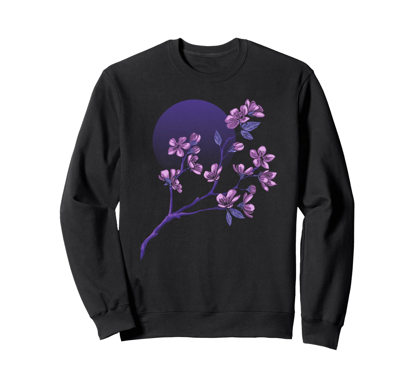 Vaporwave Retrowave Cherry Blossom Sweatshirt - Minimalist Print Unisex - T-Shirt, Sweatshirt, Hoodie