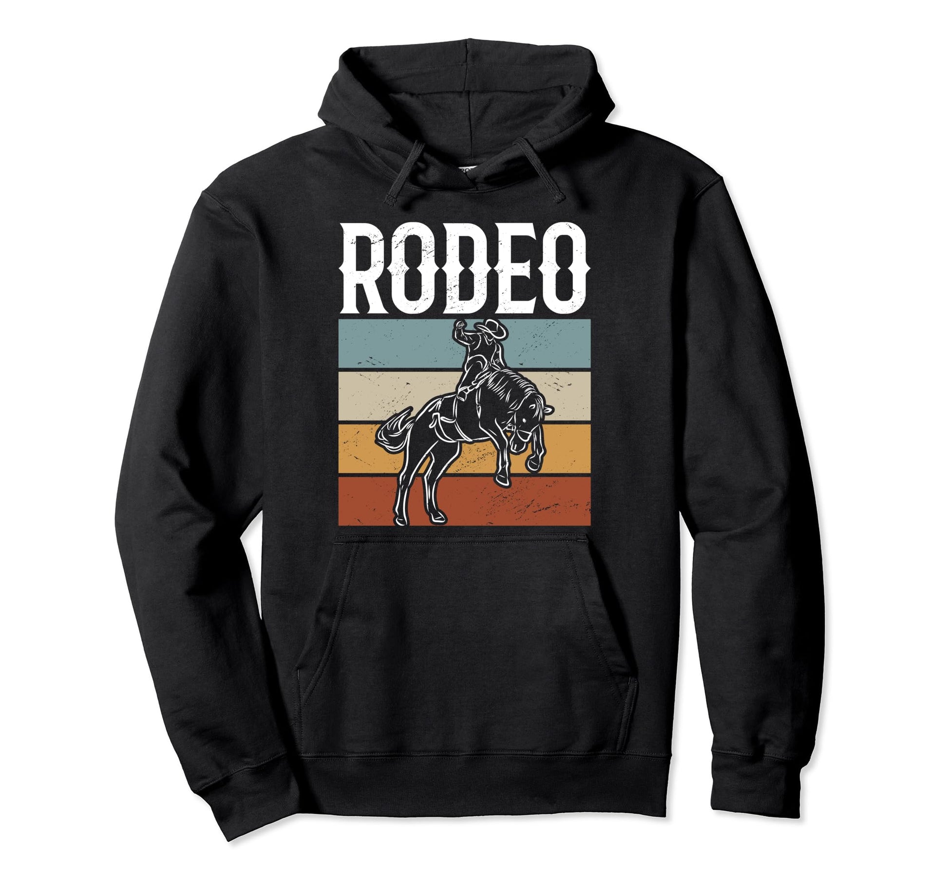Horse Rodeo Riding Cowboy Rodeo Hoodie - Fun Novelty Design Men Women - T-Shirt, Sweatshirt, Hoodie