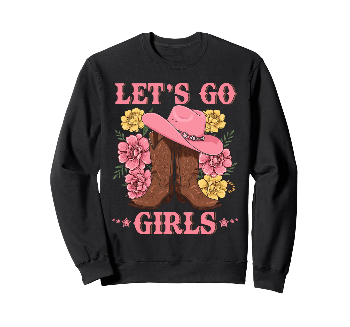Lets Go Tees Rodeo Western Love Sweatshirt - Novelty Apparel for Adults - T-Shirt, Sweatshirt, Hoodie