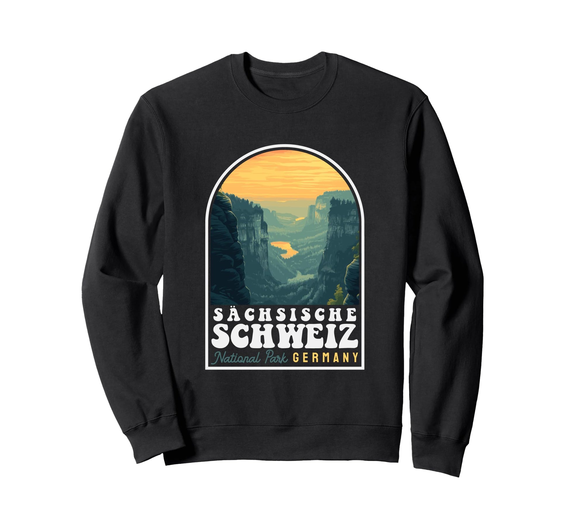 Saxon Switzerland National Park Sweatshirt - Minimalist Print Unisex - T-Shirt, Sweatshirt, Hoodie