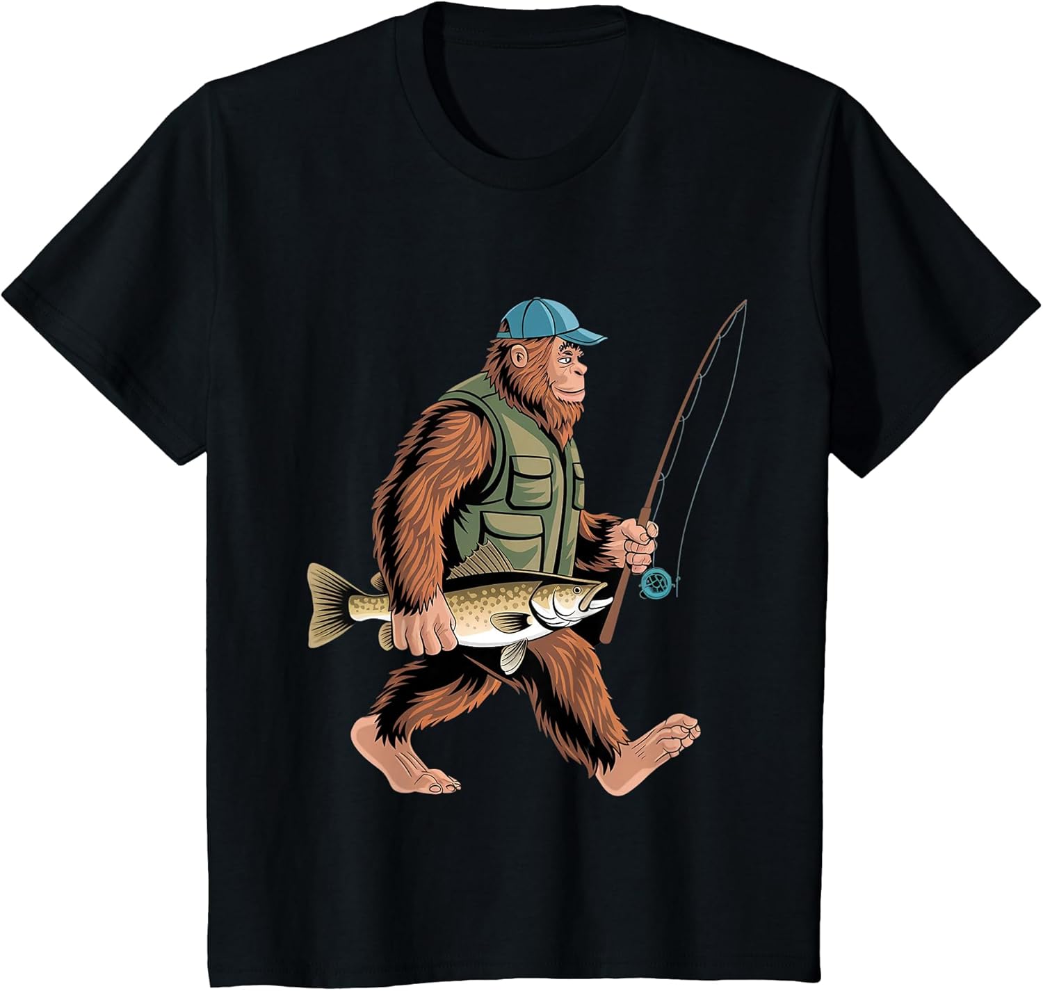 Fish Hunting Lake Fishing Funny Walleye - Adult & Kids T-Shirts, Sweatshirts & Hoodies apparel design preview 1