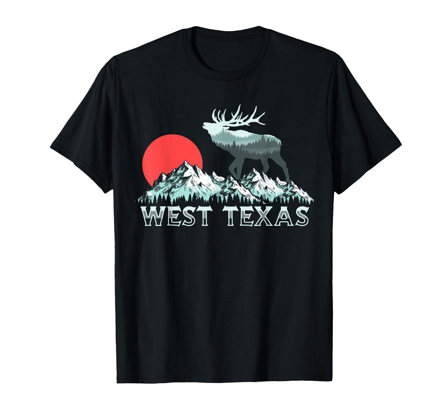 West Texas Elk Hunter Conservation T-Shirt - Custom Art Print Unisex - T-Shirt, Sweatshirt, Hoodie