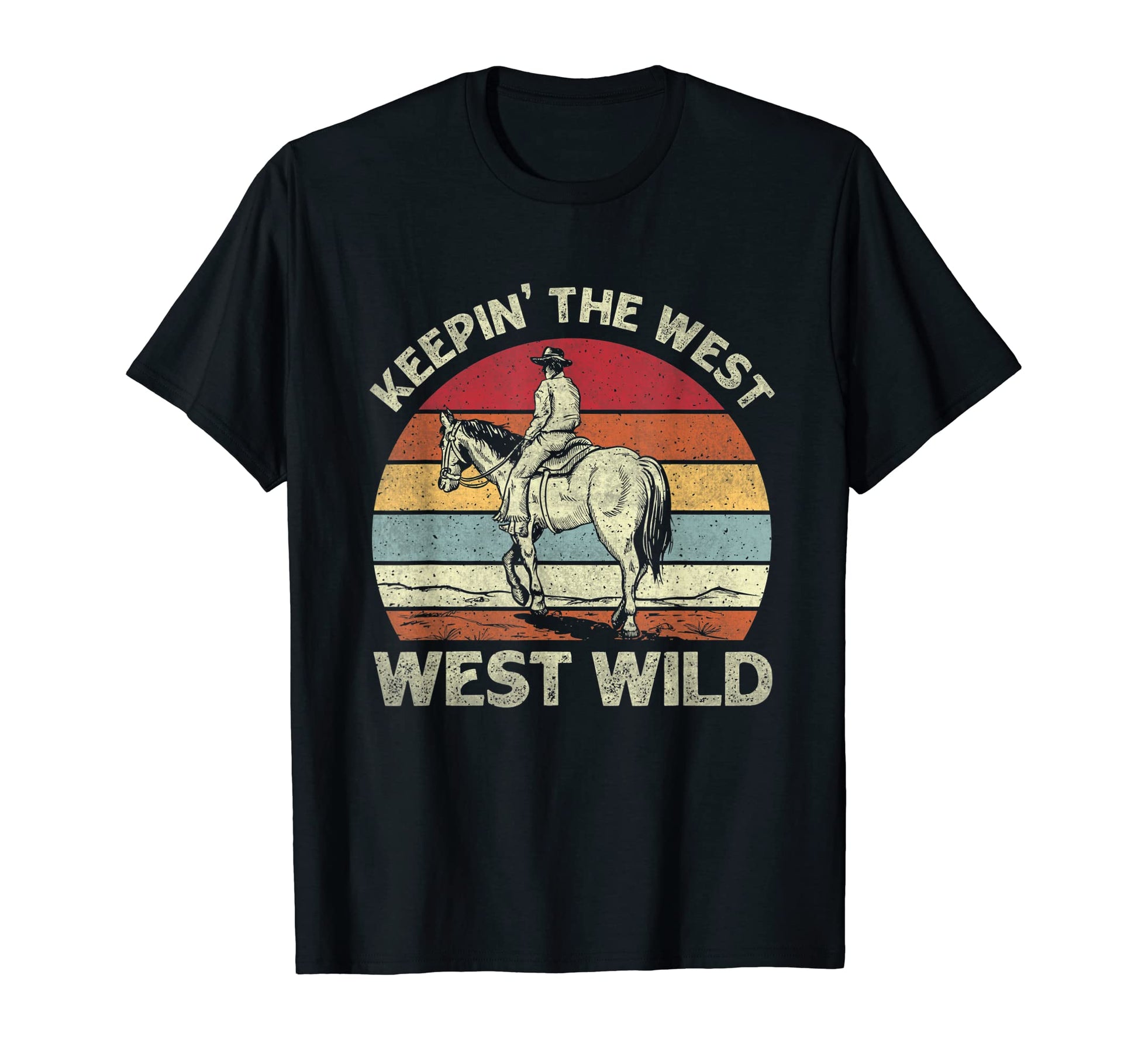Keeping West Wild Western Rodeo T-Shirt - Casual Everyday Wear for Adults - T-Shirt, Sweatshirt, Hoodie