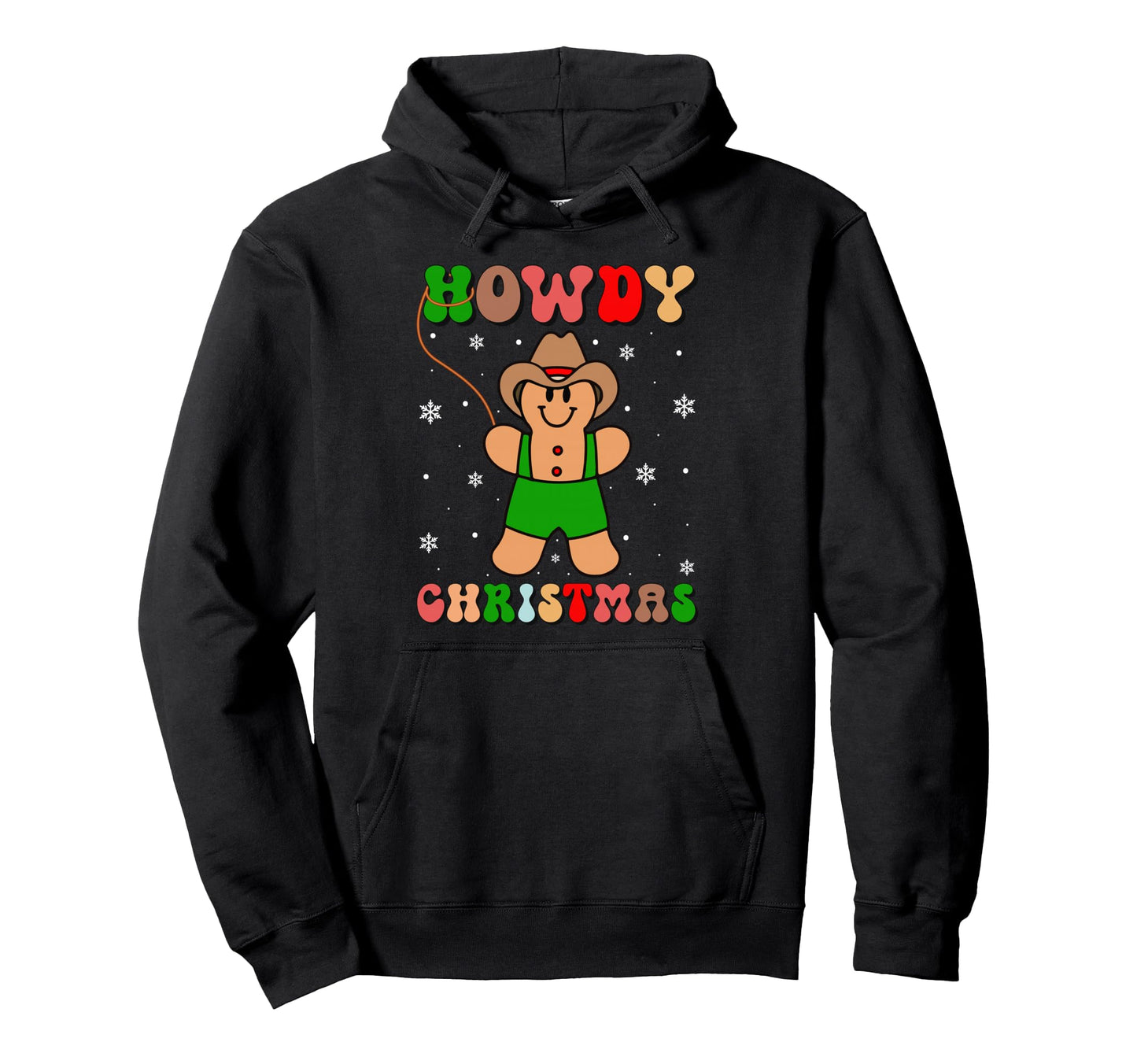 Howdy Gingerbread Western Funny Cowboy Hoodie - Trendy Graphic for Adults - T-Shirt, Sweatshirt, Hoodie