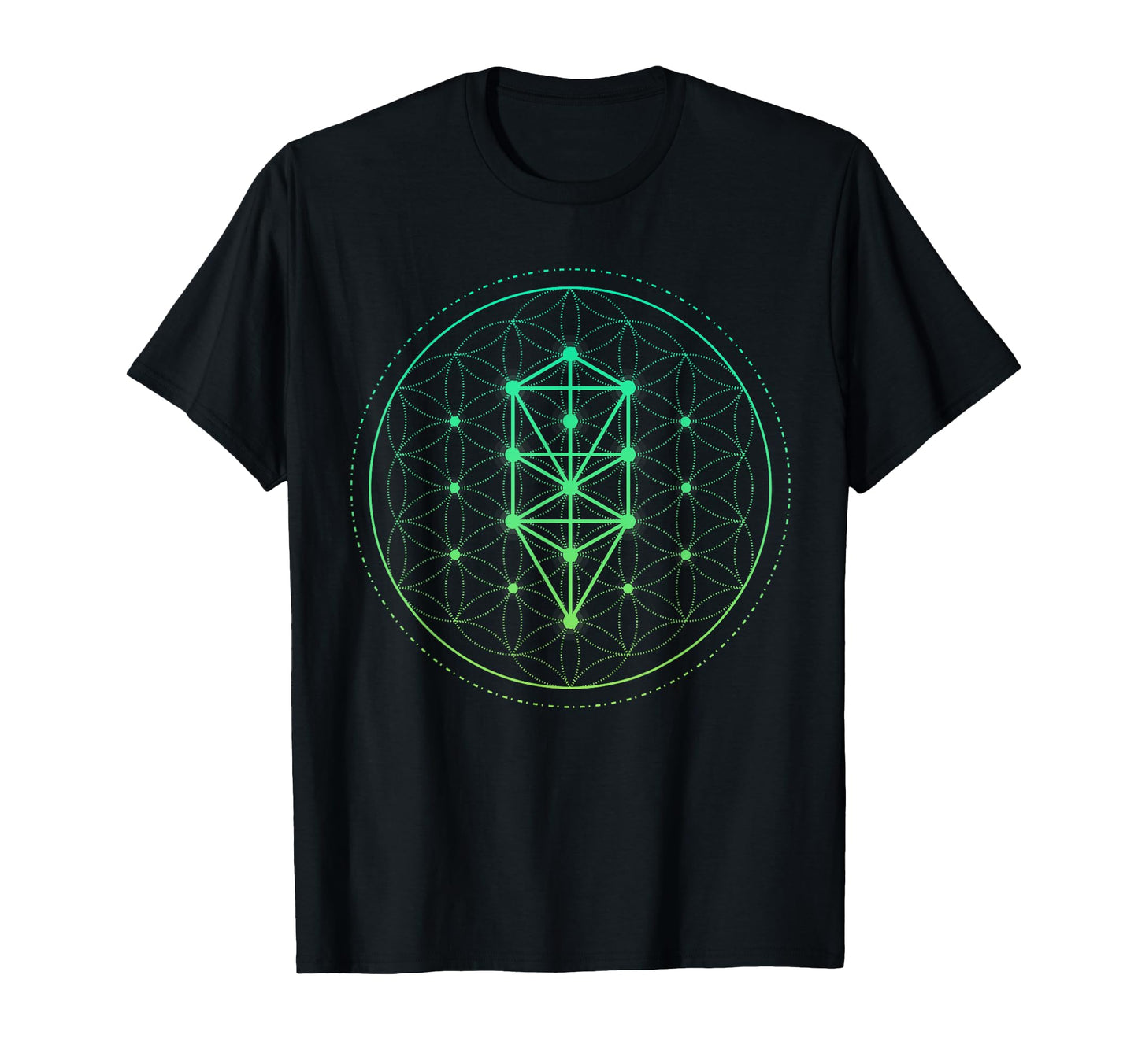 Watercolor Mandala Sacred Fractal T-Shirt - Casual Everyday Wear Unisex - T-Shirt, Sweatshirt, Hoodie