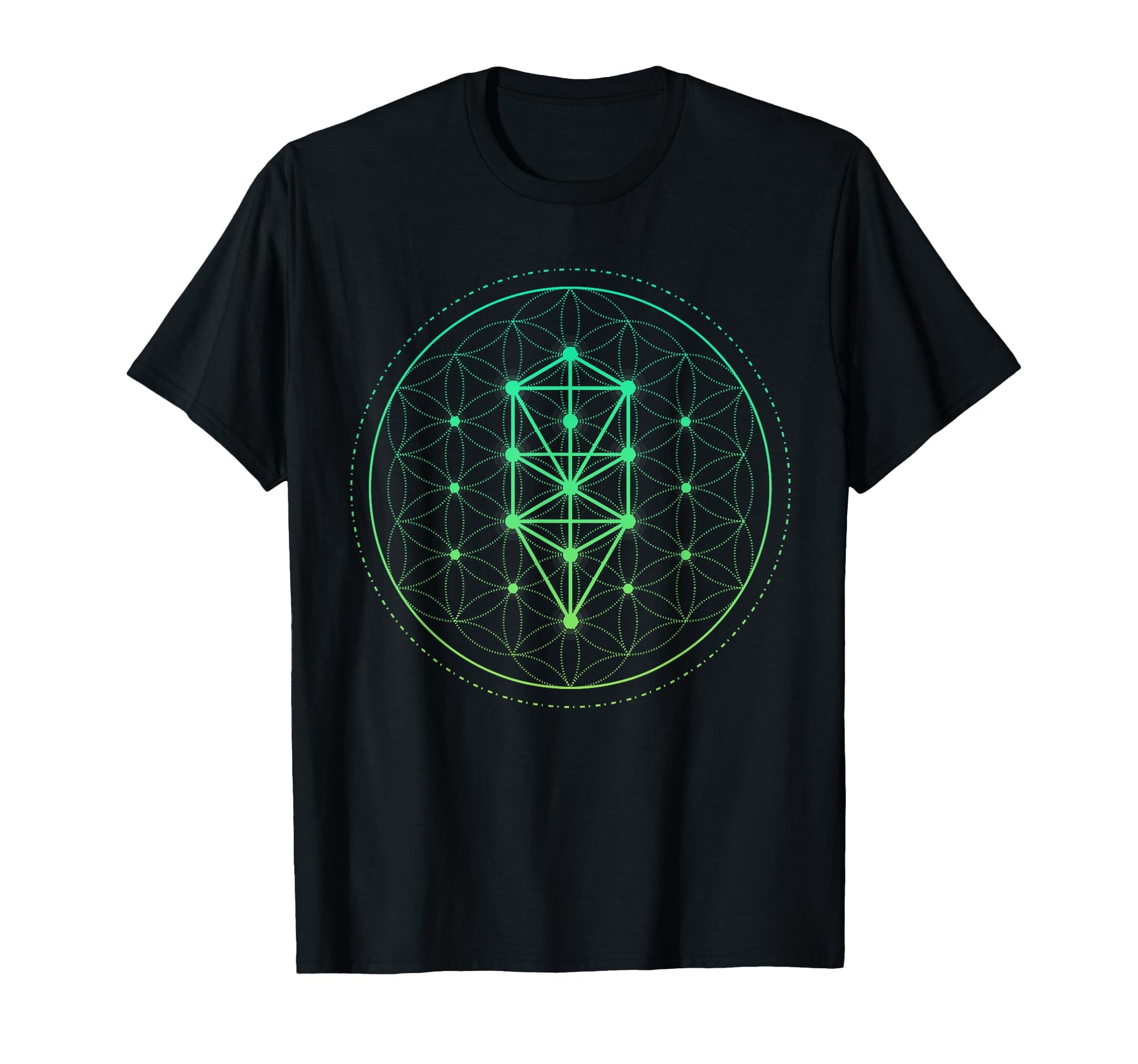 Watercolor Mandala Sacred Fractal T-Shirt - Casual Everyday Wear Unisex - T-Shirt, Sweatshirt, Hoodie