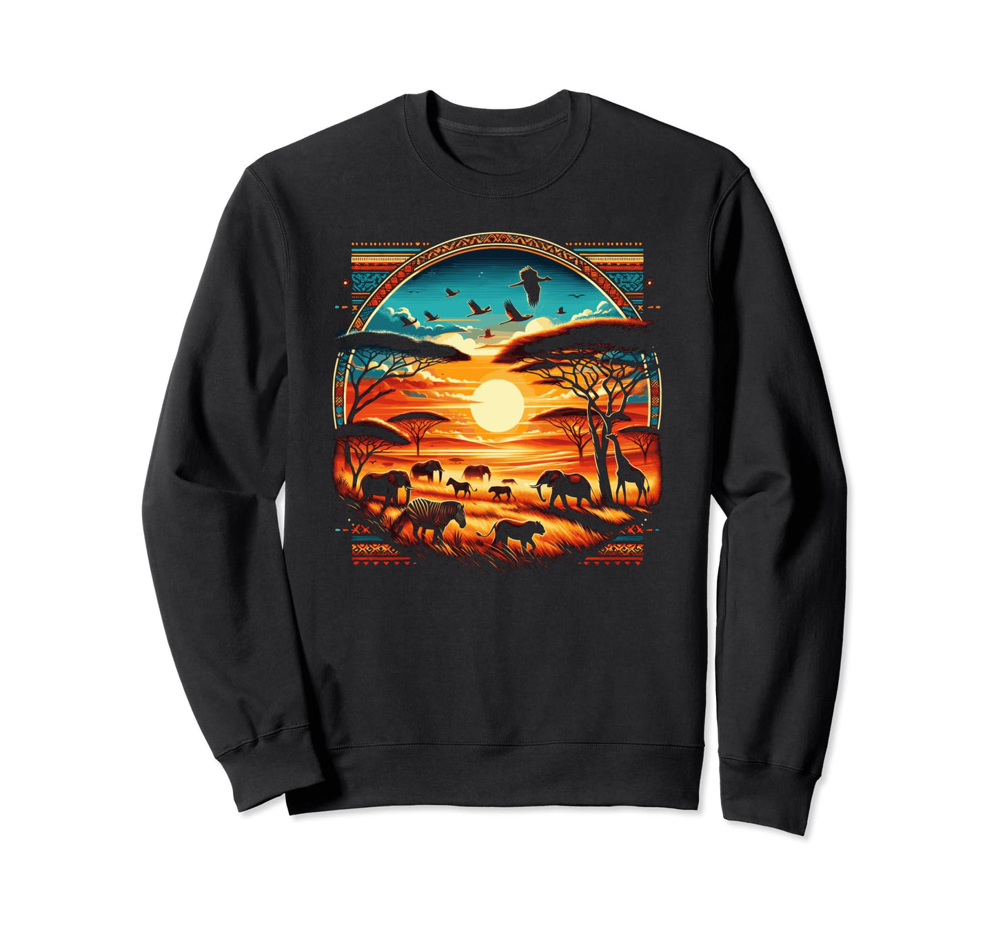 Serengeti National Park Safari Sweatshirt - Novelty Apparel Unisex - T-Shirt, Sweatshirt, Hoodie