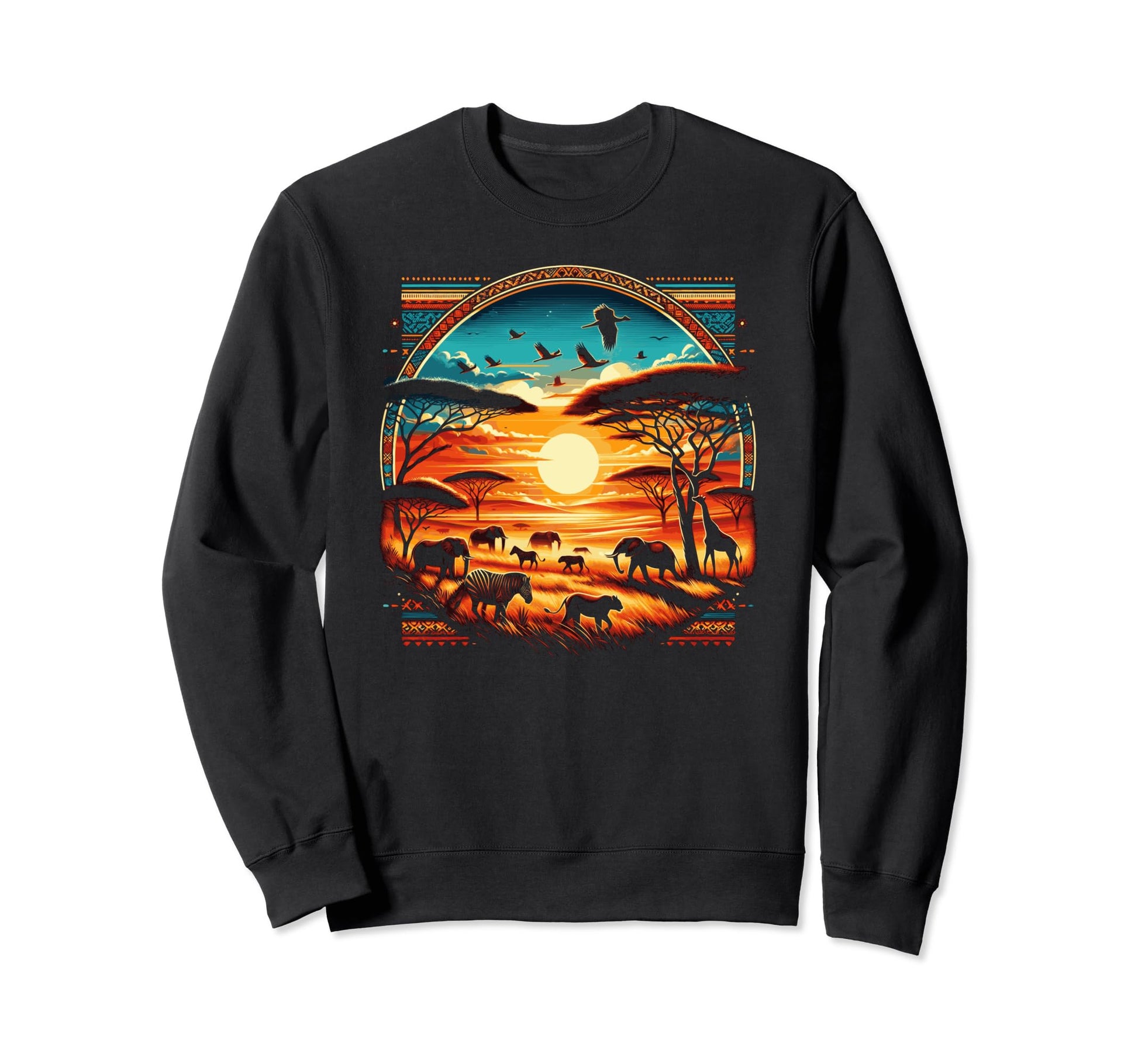 Serengeti National Park Safari Sweatshirt - Novelty Apparel Unisex - T-Shirt, Sweatshirt, Hoodie
