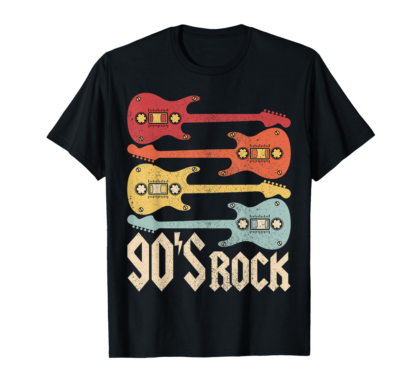 90S Rock Band Guitar Cassette Tape T-Shirt - Minimalist Print for Adults - T-Shirt, Sweatshirt, Hoodie