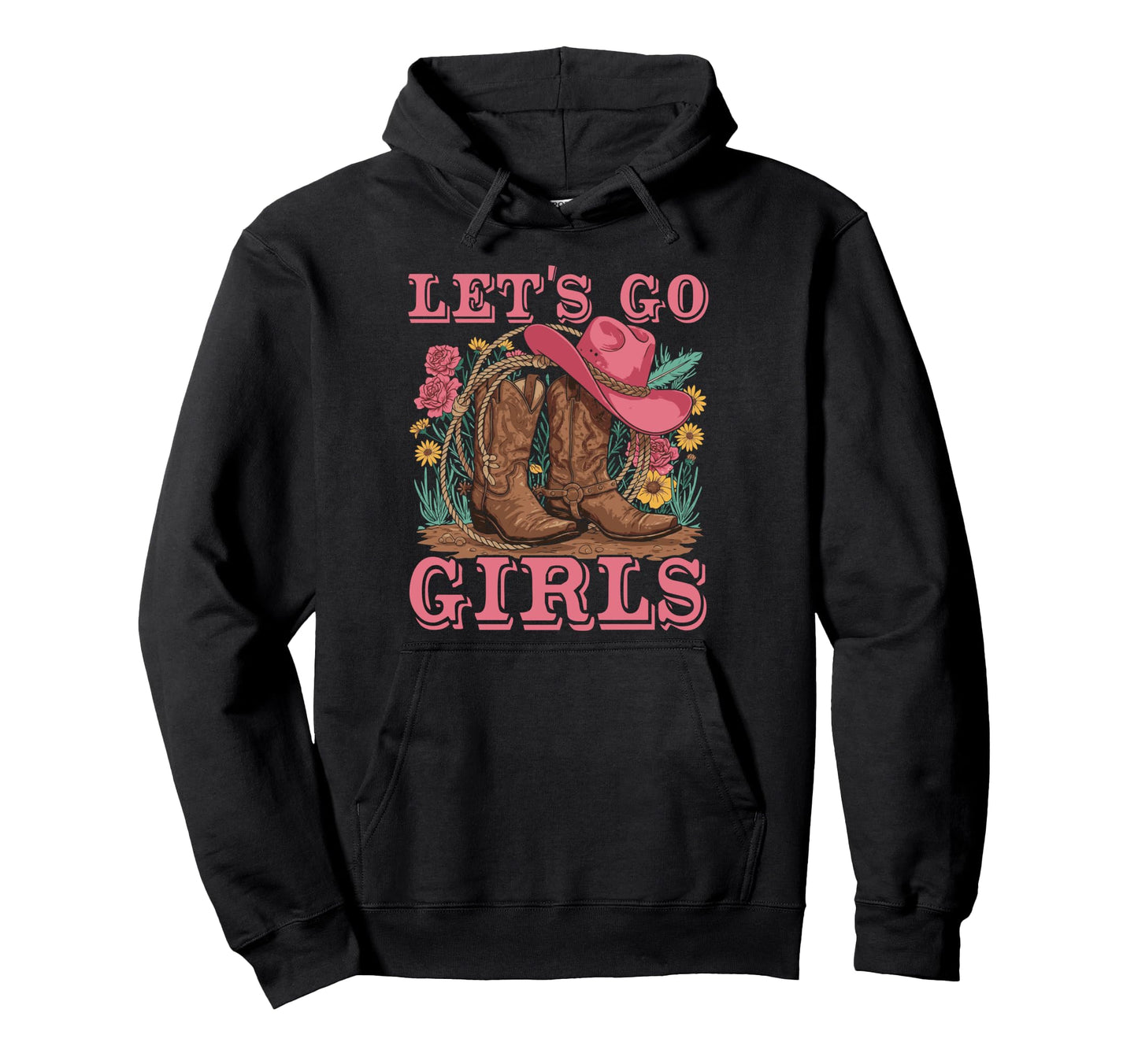 Lets Go Tees Rodeo Western Love Hoodie - Streetwear Style Men Women - T-Shirt, Sweatshirt, Hoodie