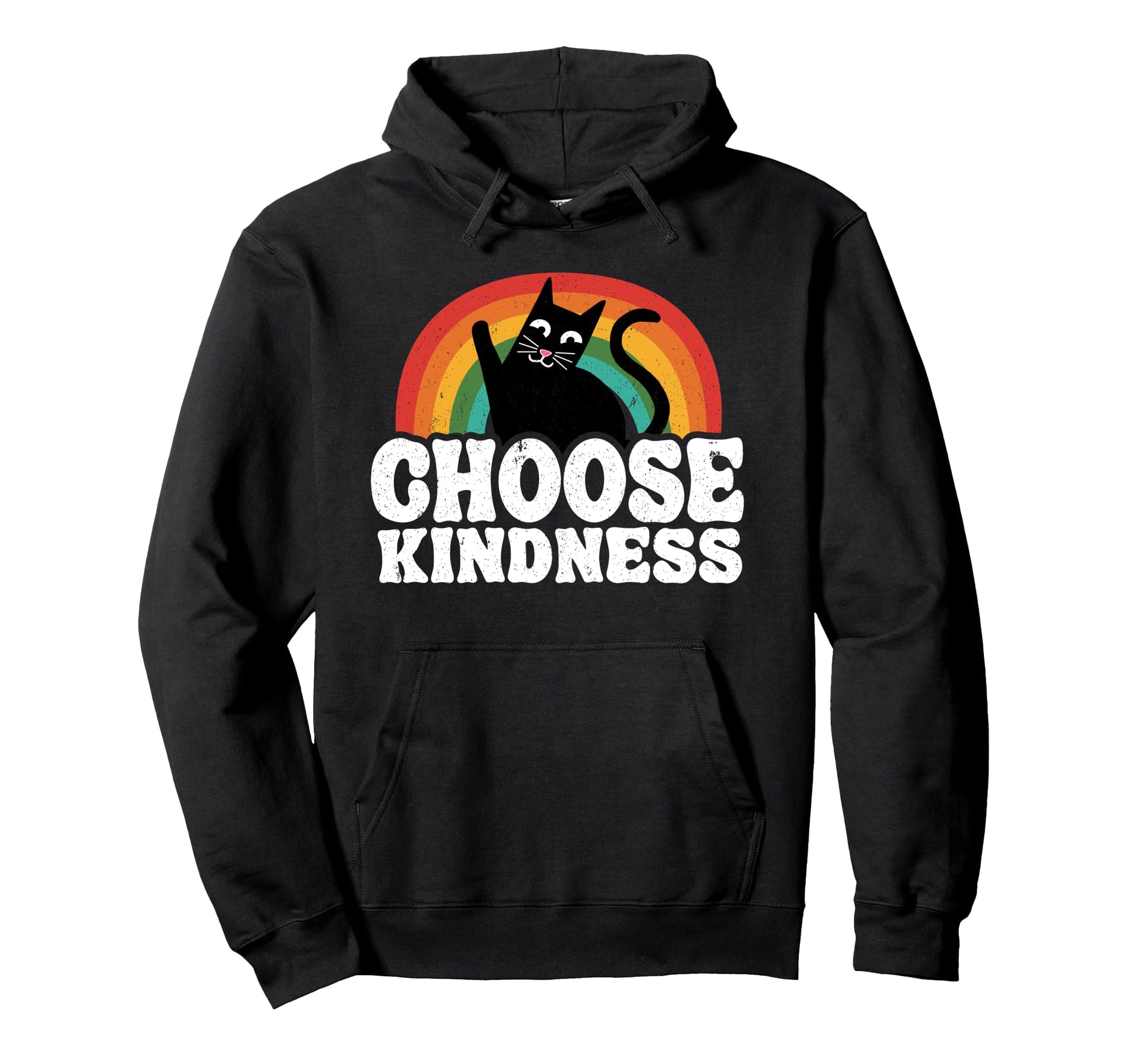 Choose Kindness Anti Bullying Rainbow Hoodie - Unique Graphic for Adults - T-Shirt, Sweatshirt, Hoodie