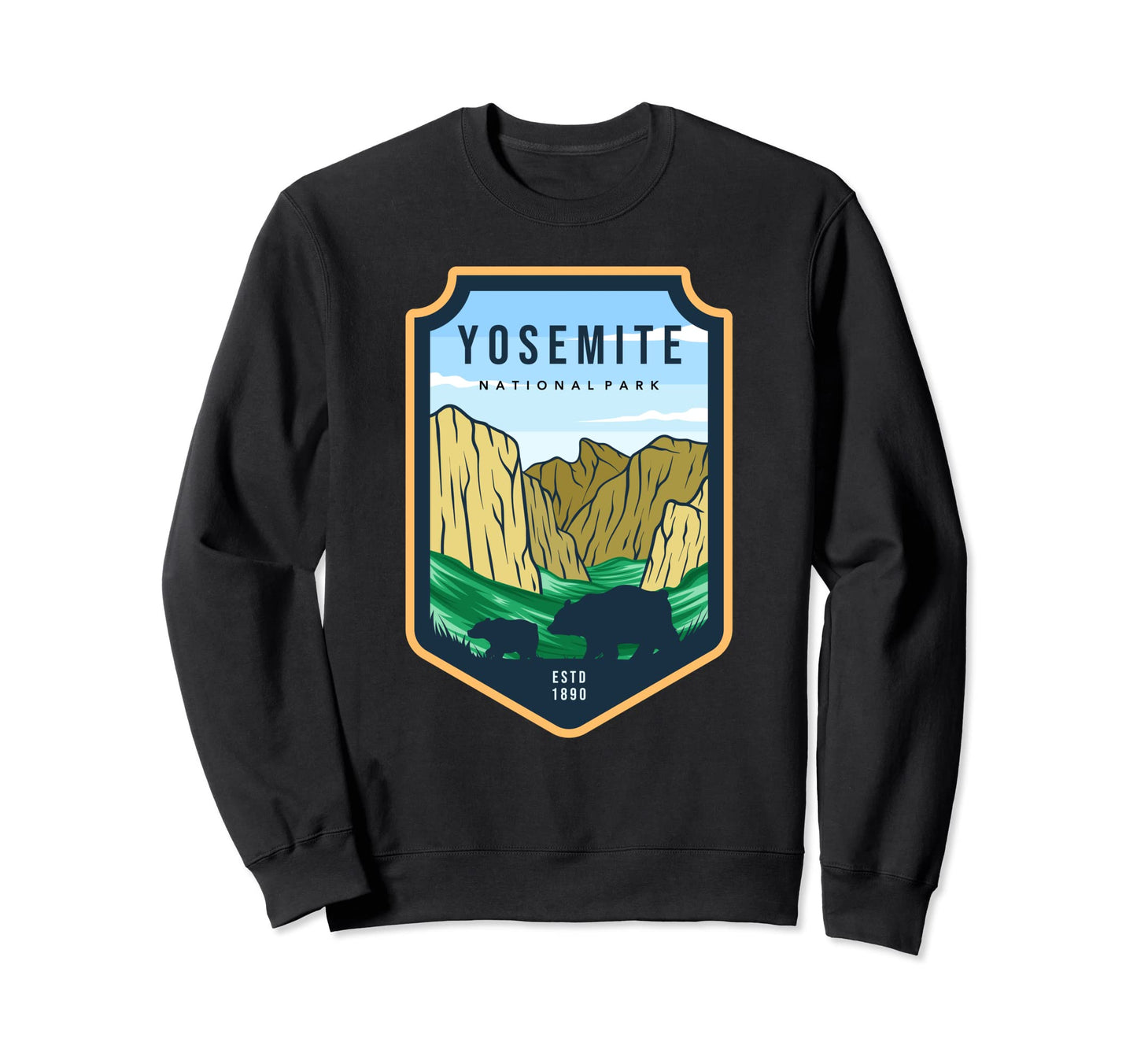 Yosemite National Park Usa Bears Sweatshirt - Streetwear Style Unisex - T-Shirt, Sweatshirt, Hoodie