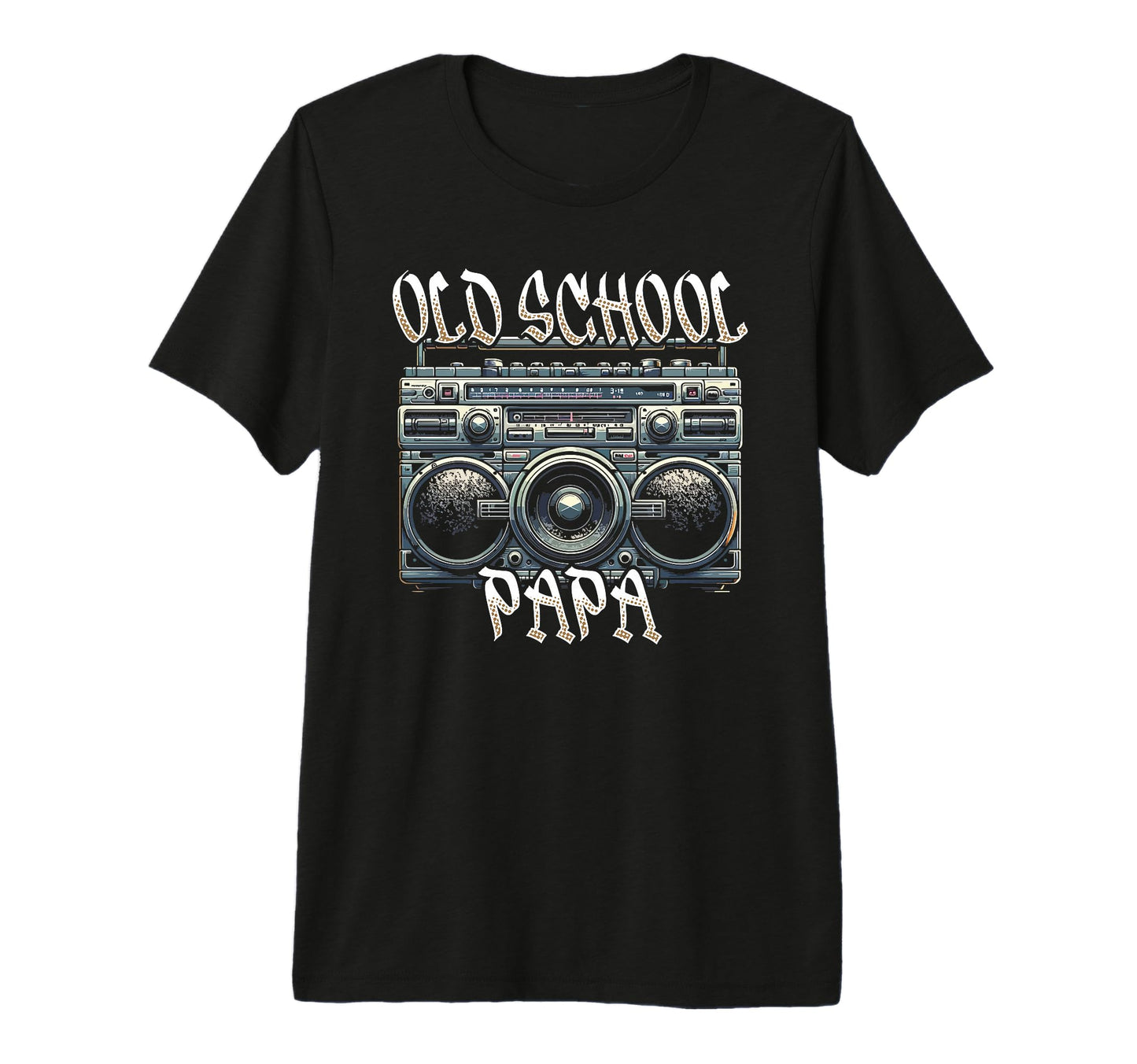 Old School Papa Boombox Vibes 70S T-Shirt - Casual Everyday Wear Unisex - T-Shirt, Sweatshirt, Hoodie