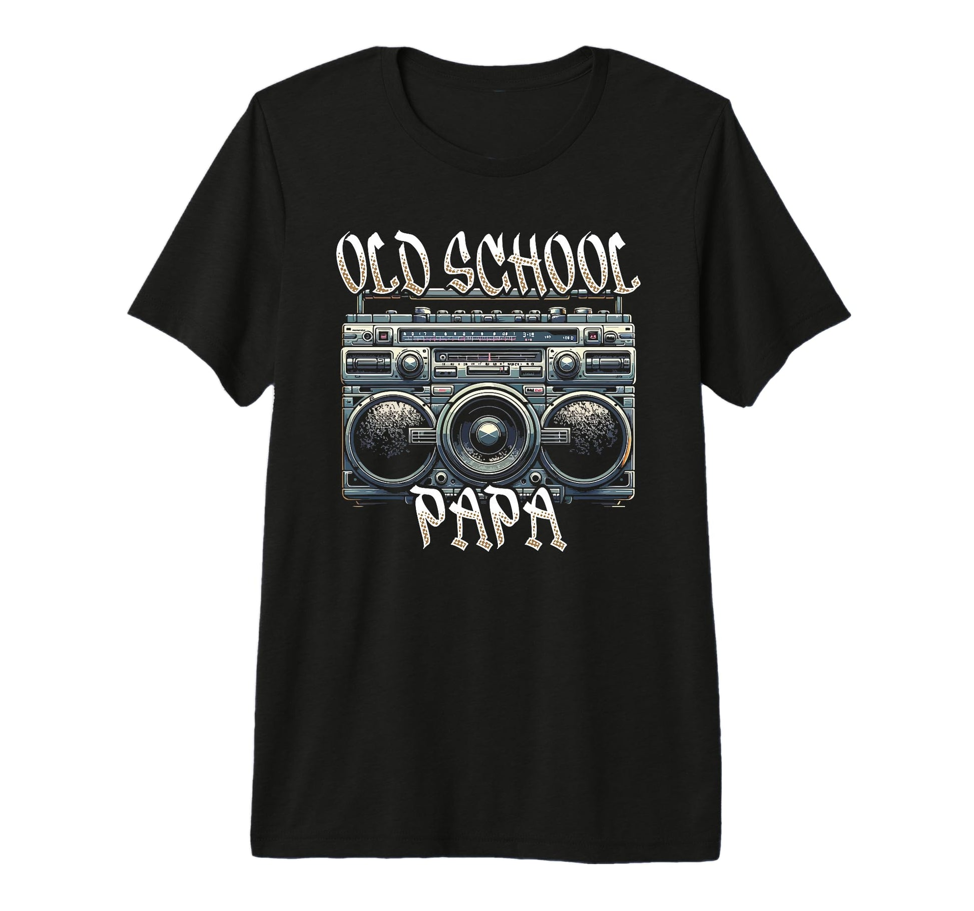 Old School Papa Boombox Vibes 70S T-Shirt - Casual Everyday Wear Unisex - T-Shirt, Sweatshirt, Hoodie