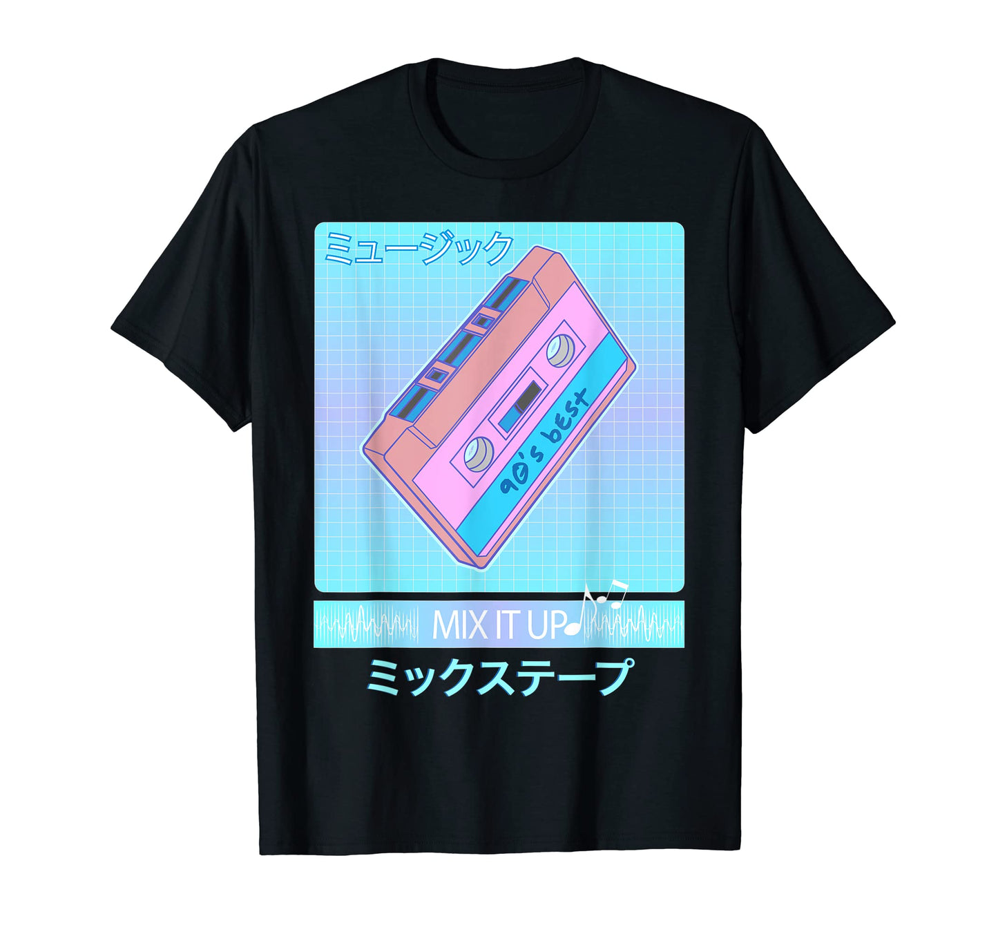 Mix Tape 90S Japanese Otaku Aesthetic T-Shirt - Minimalist Print Unisex - T-Shirt, Sweatshirt, Hoodie