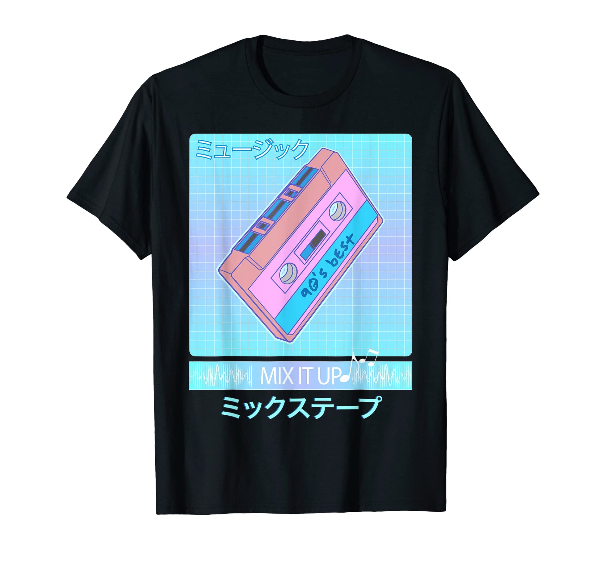 Mix Tape 90S Japanese Otaku Aesthetic T-Shirt - Minimalist Print Unisex - T-Shirt, Sweatshirt, Hoodie