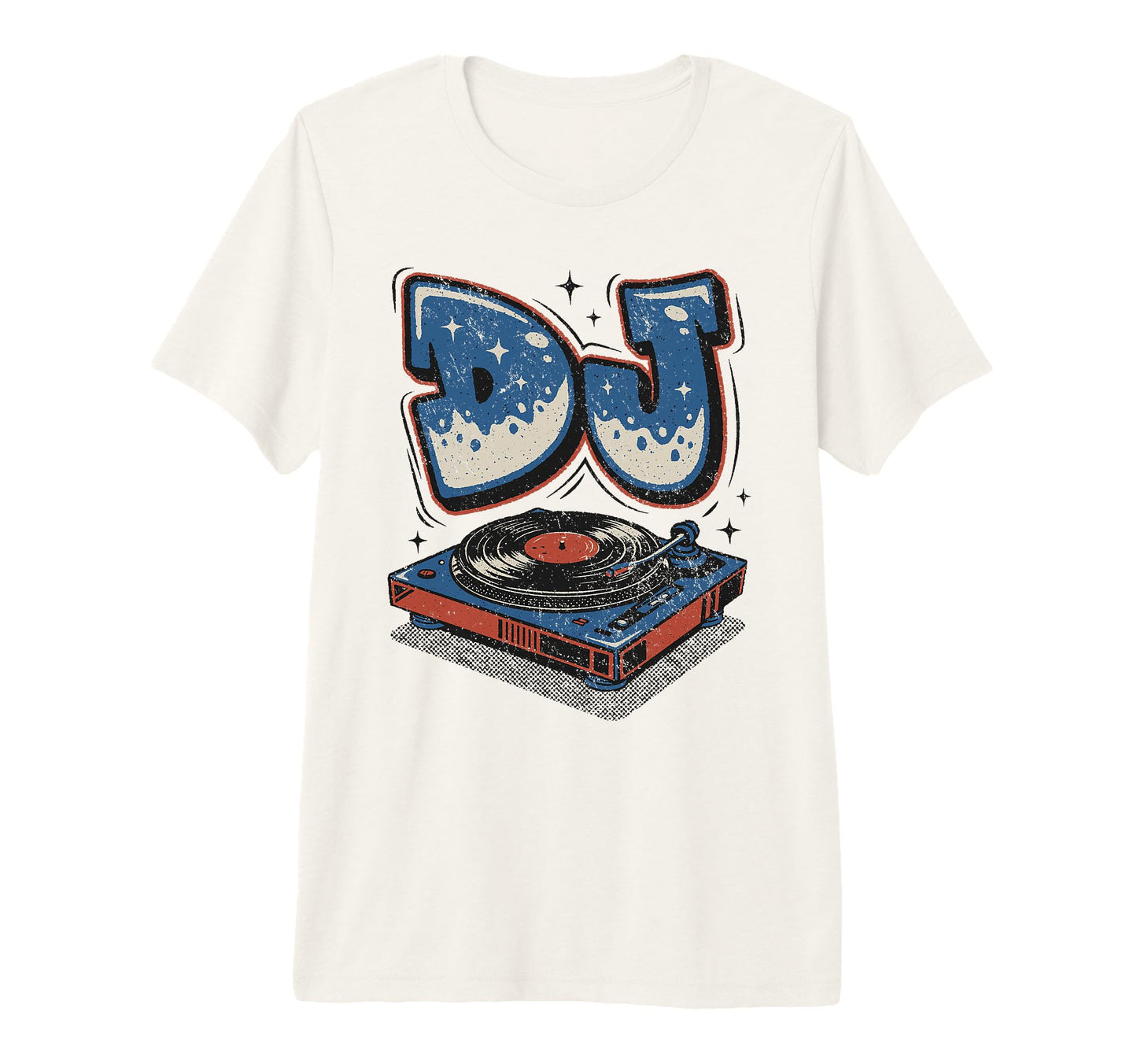 Dj Disc Jockey Vinyl Record Player T-Shirt - Aesthetic Graphic Men Women - T-Shirt, Sweatshirt, Hoodie