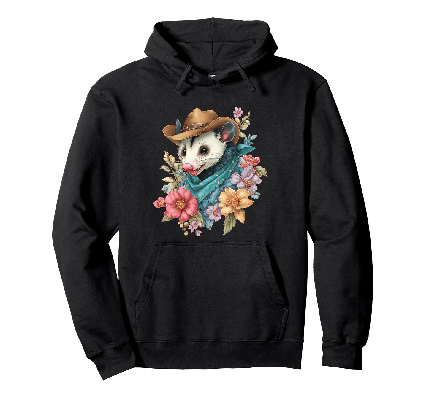 Opossum Cowboy Rodeo Cowgirl Possum Hoodie - Fun Novelty Design Unisex - T-Shirt, Sweatshirt, Hoodie