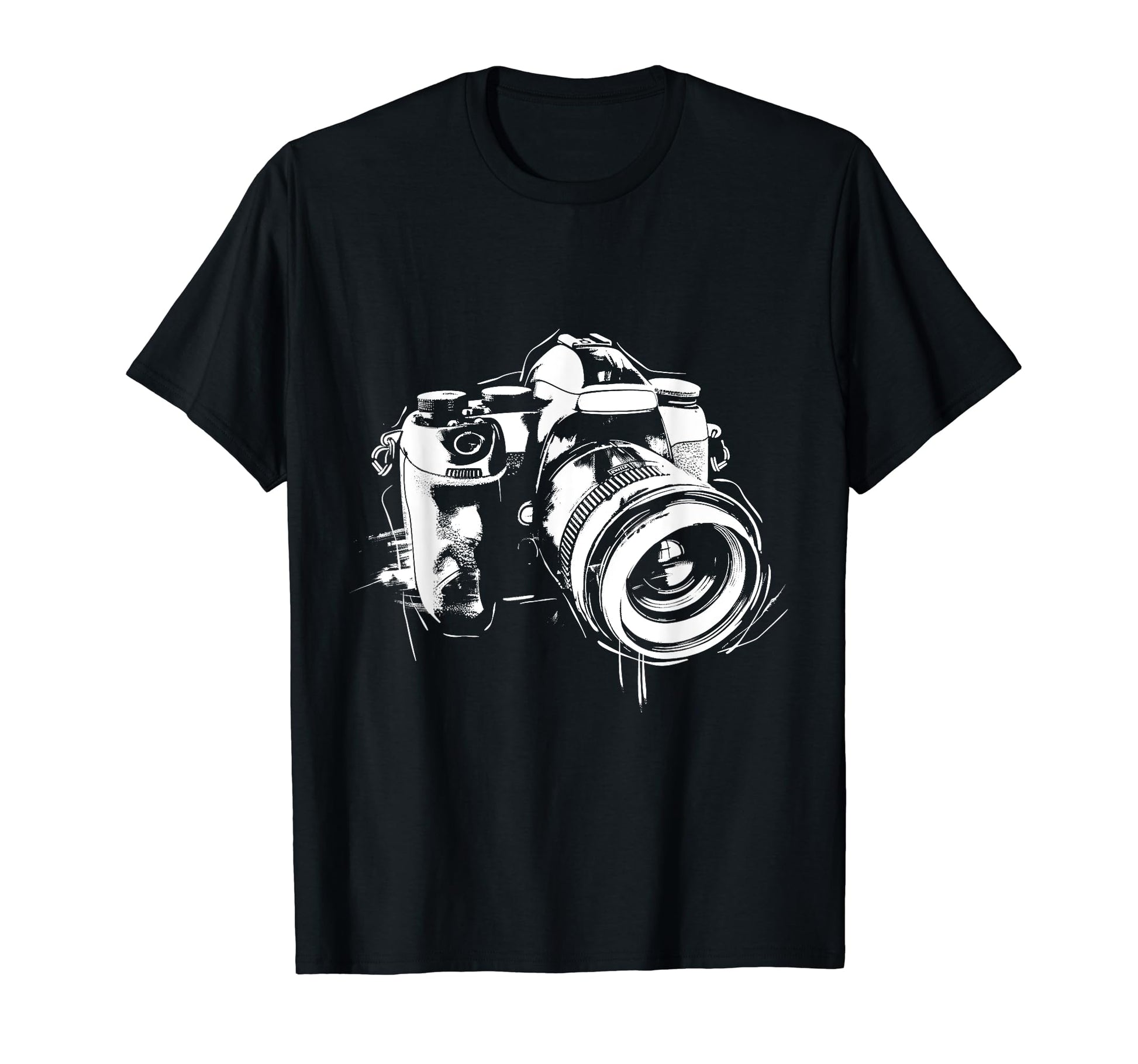 Camera Photography Watercolor Art T-Shirt - Streetwear Style for Adults - T-Shirt, Sweatshirt, Hoodie