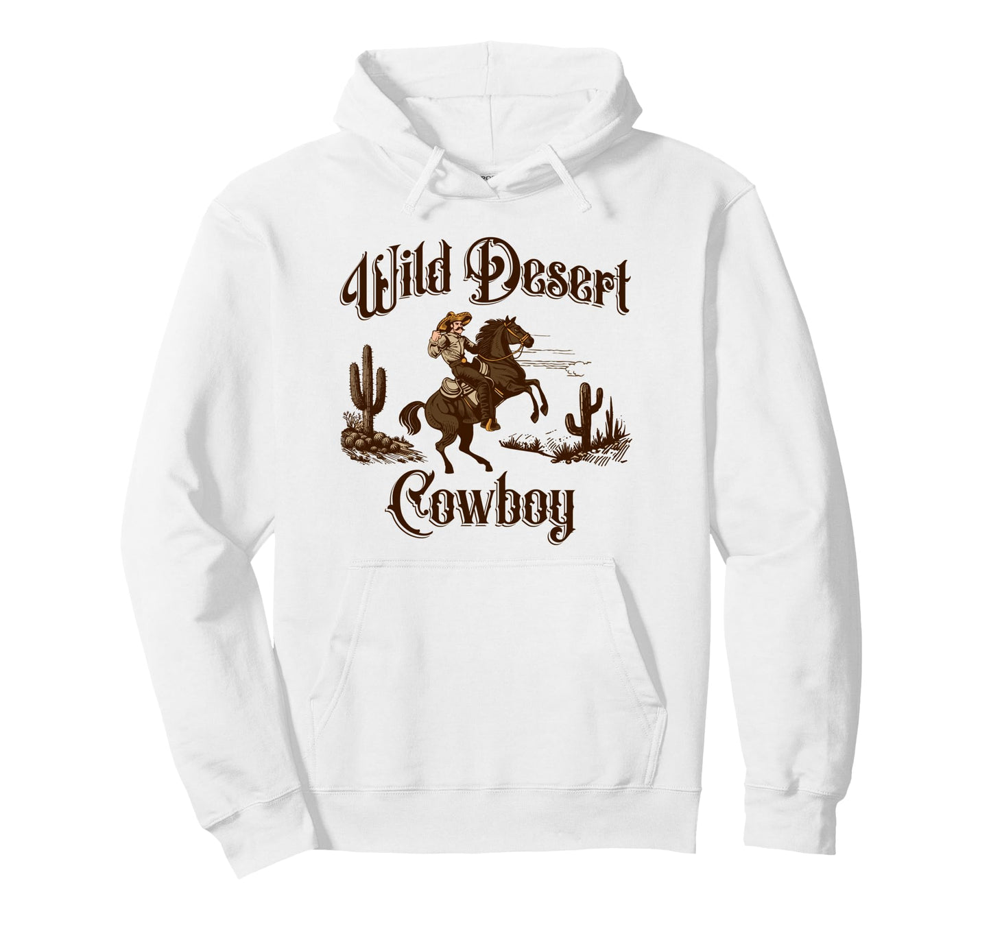 Wild Desert Cowboy Western Hoodie - Unique Graphic Men Women - T-Shirt, Sweatshirt, Hoodie