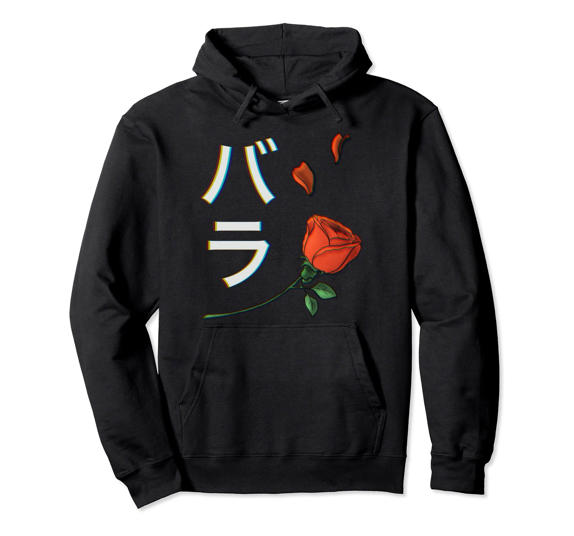 Aesthetic Rose Japanese 90S Anime Hoodie - Streetwear Style Unisex - T-Shirt, Sweatshirt, Hoodie