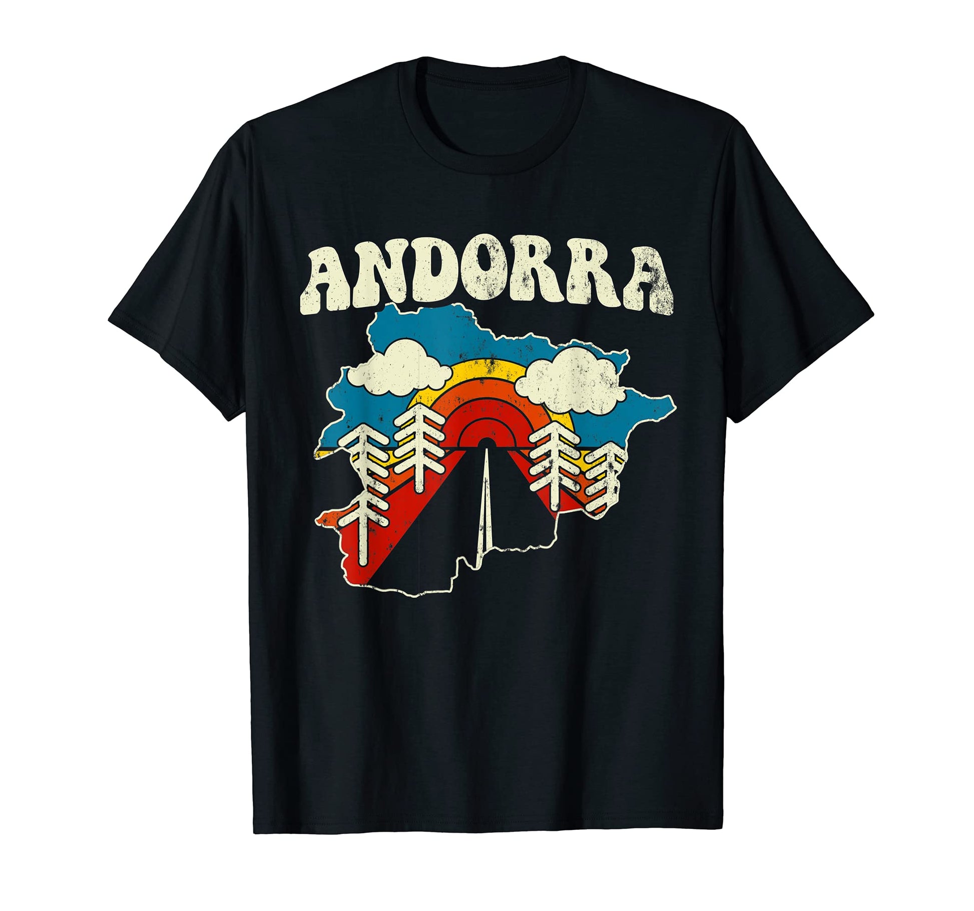 Andorra Andorran Country Europe T-Shirt - Minimalist Print for Adults - T-Shirt, Sweatshirt, Hoodie
