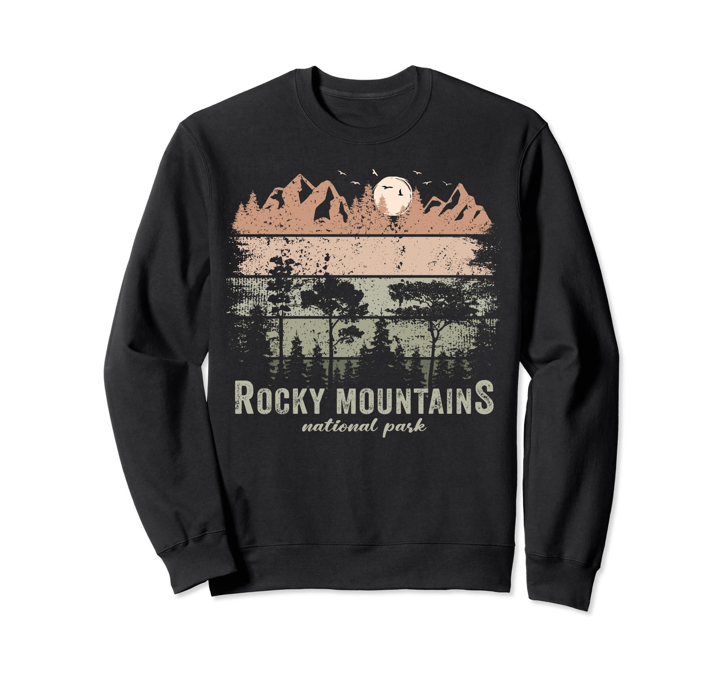 Rocky Mountains National Park Us Sweatshirt - Aesthetic Graphic Men Women - T-Shirt, Sweatshirt, Hoodie