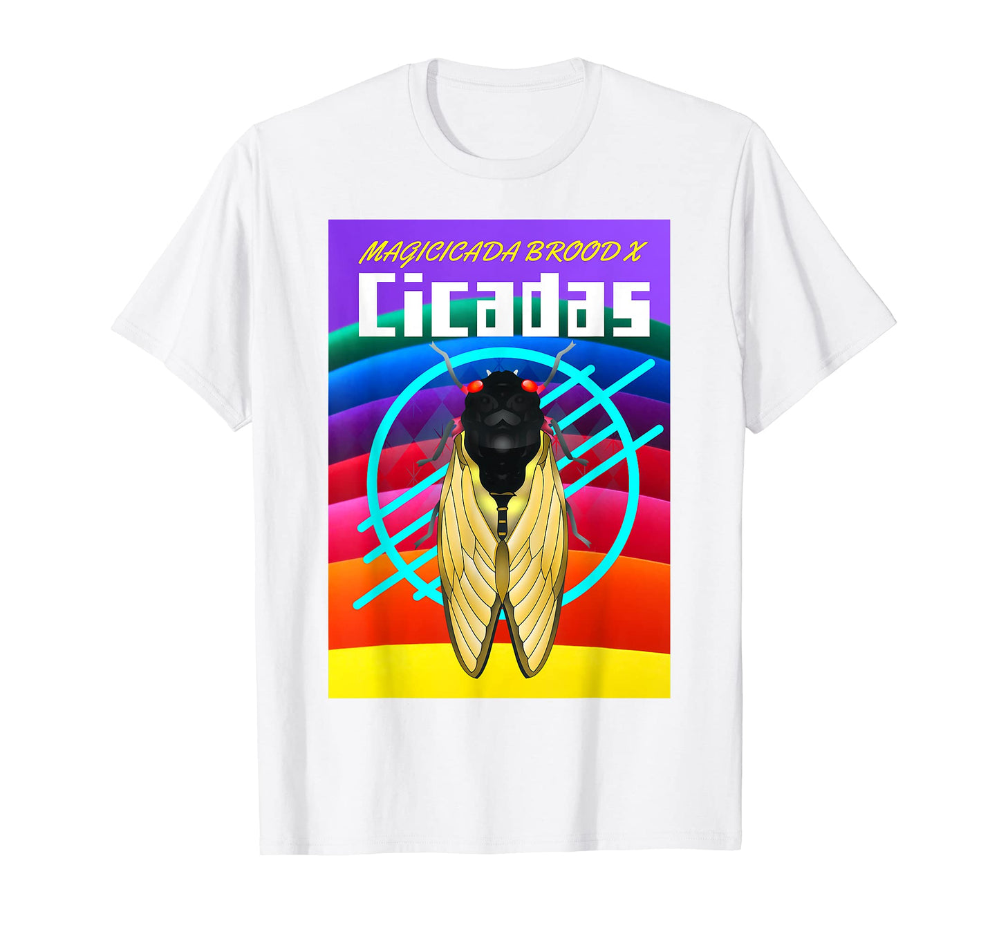 Magicicada Brood X Rainbow Pride T-Shirt - Trendy Graphic Men Women - T-Shirt, Sweatshirt, Hoodie