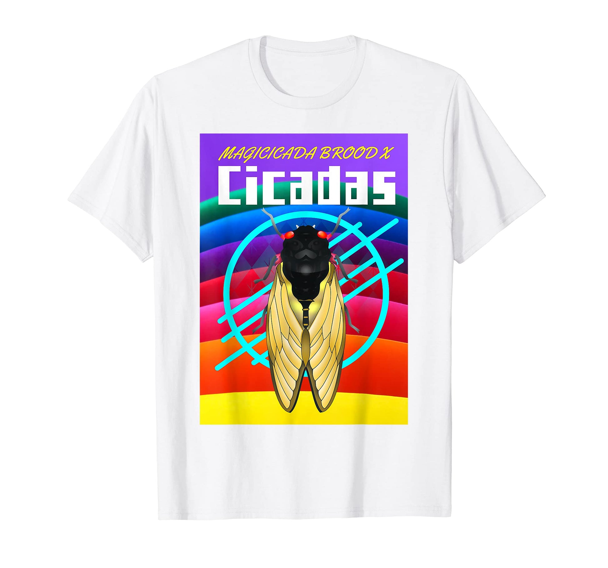 Magicicada Brood X Rainbow Pride T-Shirt - Trendy Graphic Men Women - T-Shirt, Sweatshirt, Hoodie
