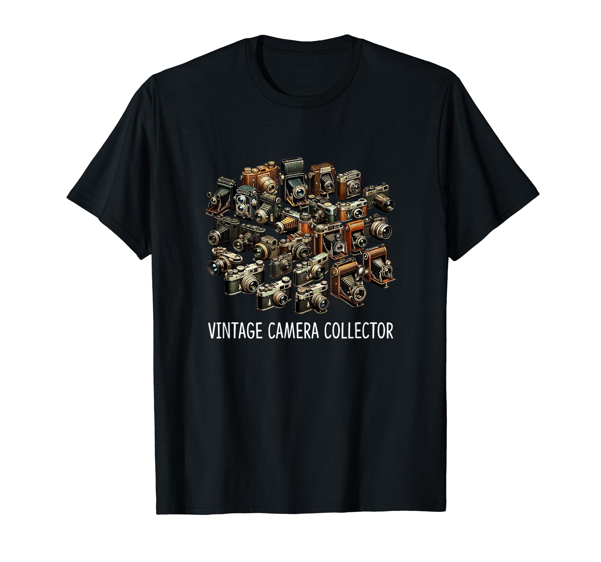 Camera Collector T-Shirt - Minimalist Print Men Women - T-Shirt, Sweatshirt, Hoodie