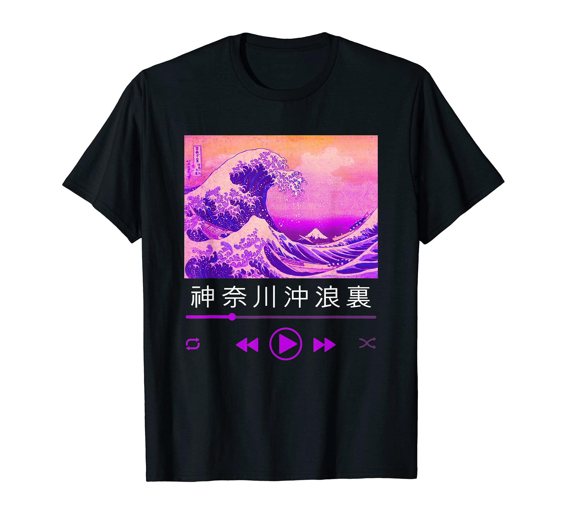 Vaporwave Aesthetic Teen Great Wave T-Shirt - Aesthetic Graphic Unisex - T-Shirt, Sweatshirt, Hoodie