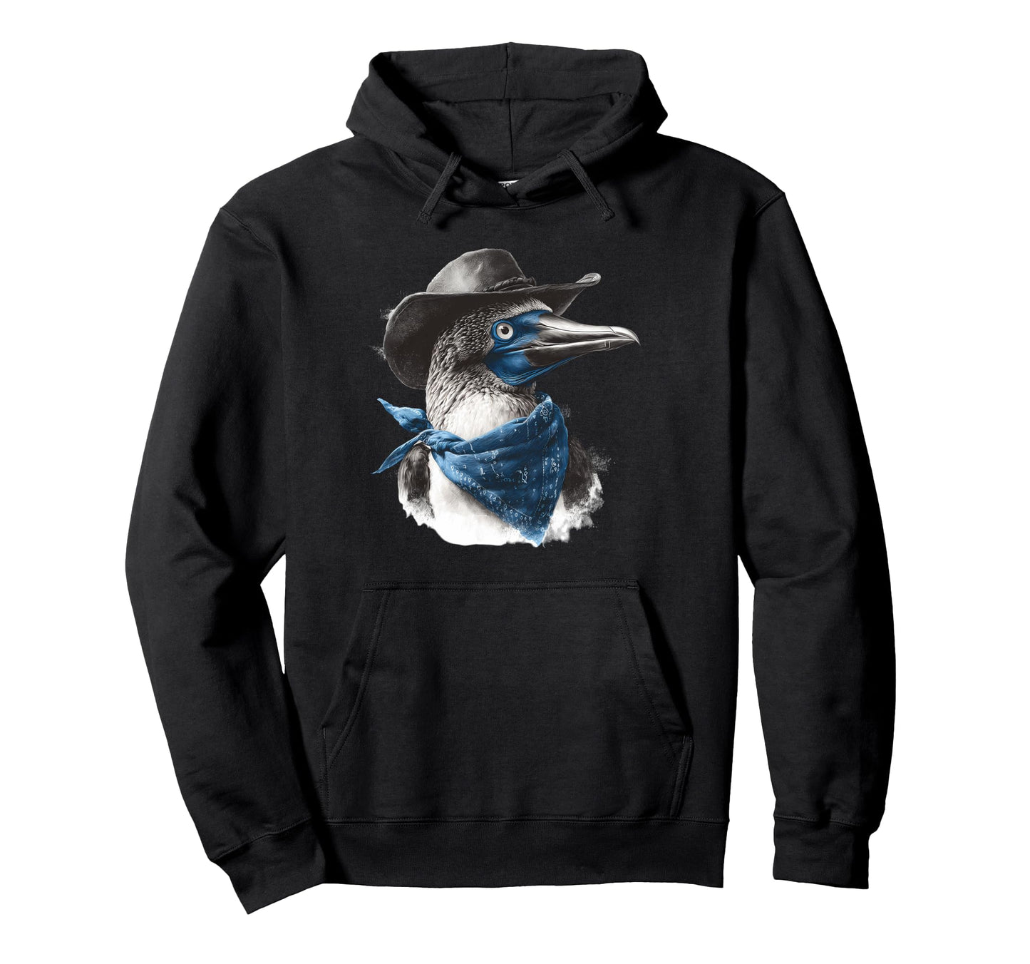 Blue Footed Booby Cowboy Cowgirl Hoodie - Minimalist Print for Adults - T-Shirt, Sweatshirt, Hoodie