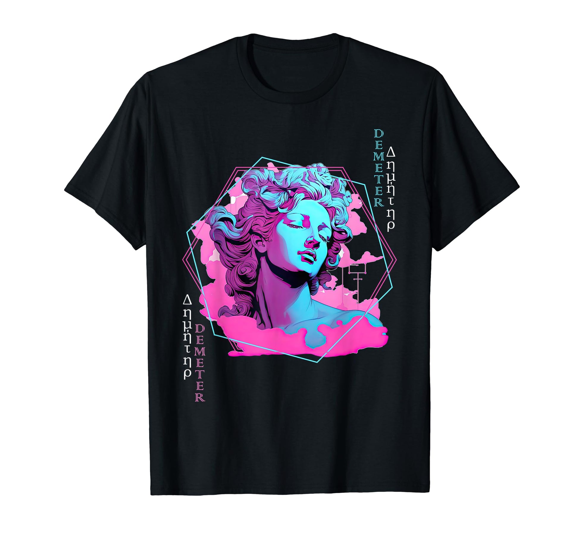 Demeter Greek Goddess Vaporwave T-Shirt - Minimalist Print Unisex - T-Shirt, Sweatshirt, Hoodie