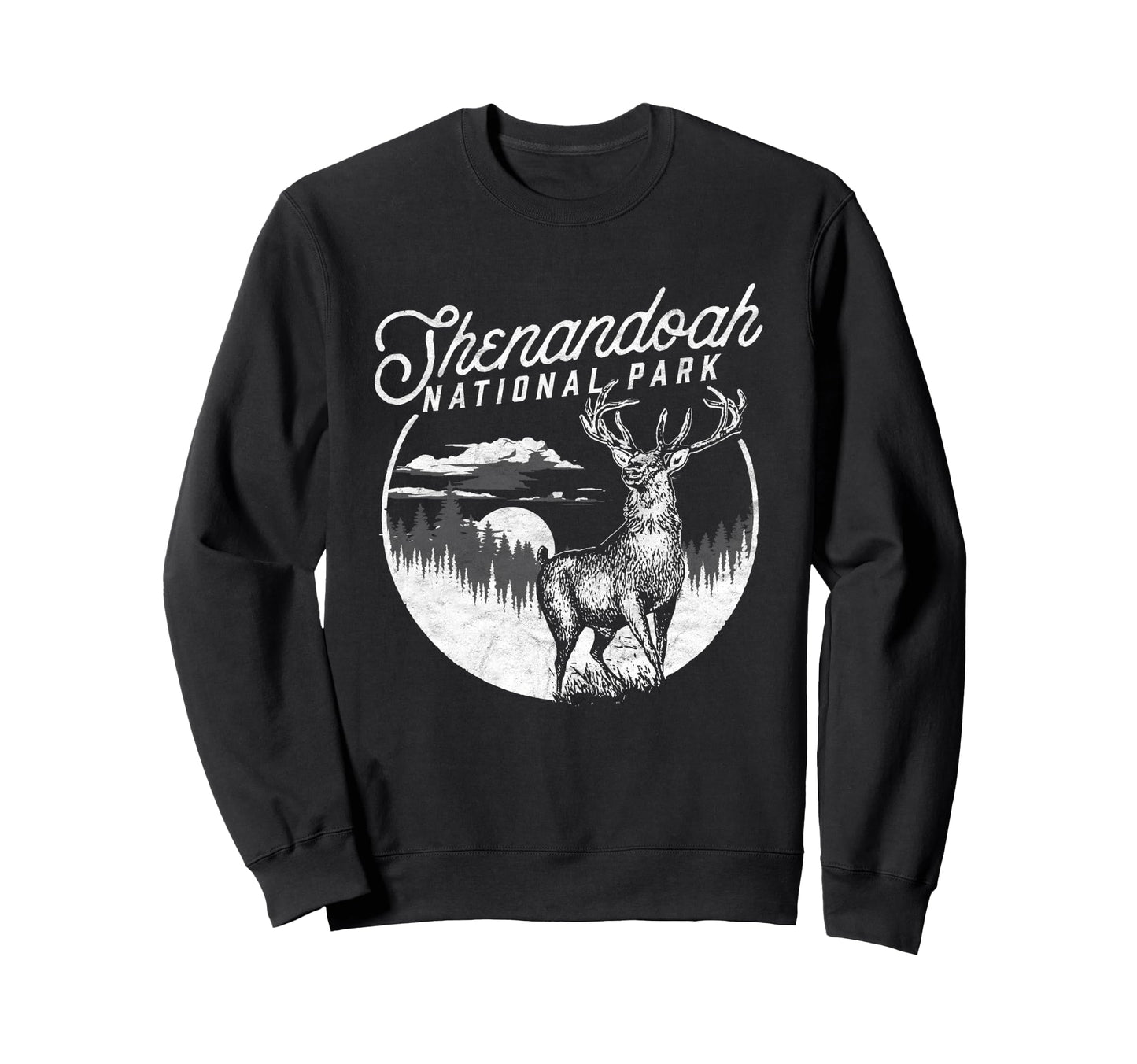 Shenandoah National Park Stag Sweatshirt - Streetwear Style Unisex - T-Shirt, Sweatshirt, Hoodie