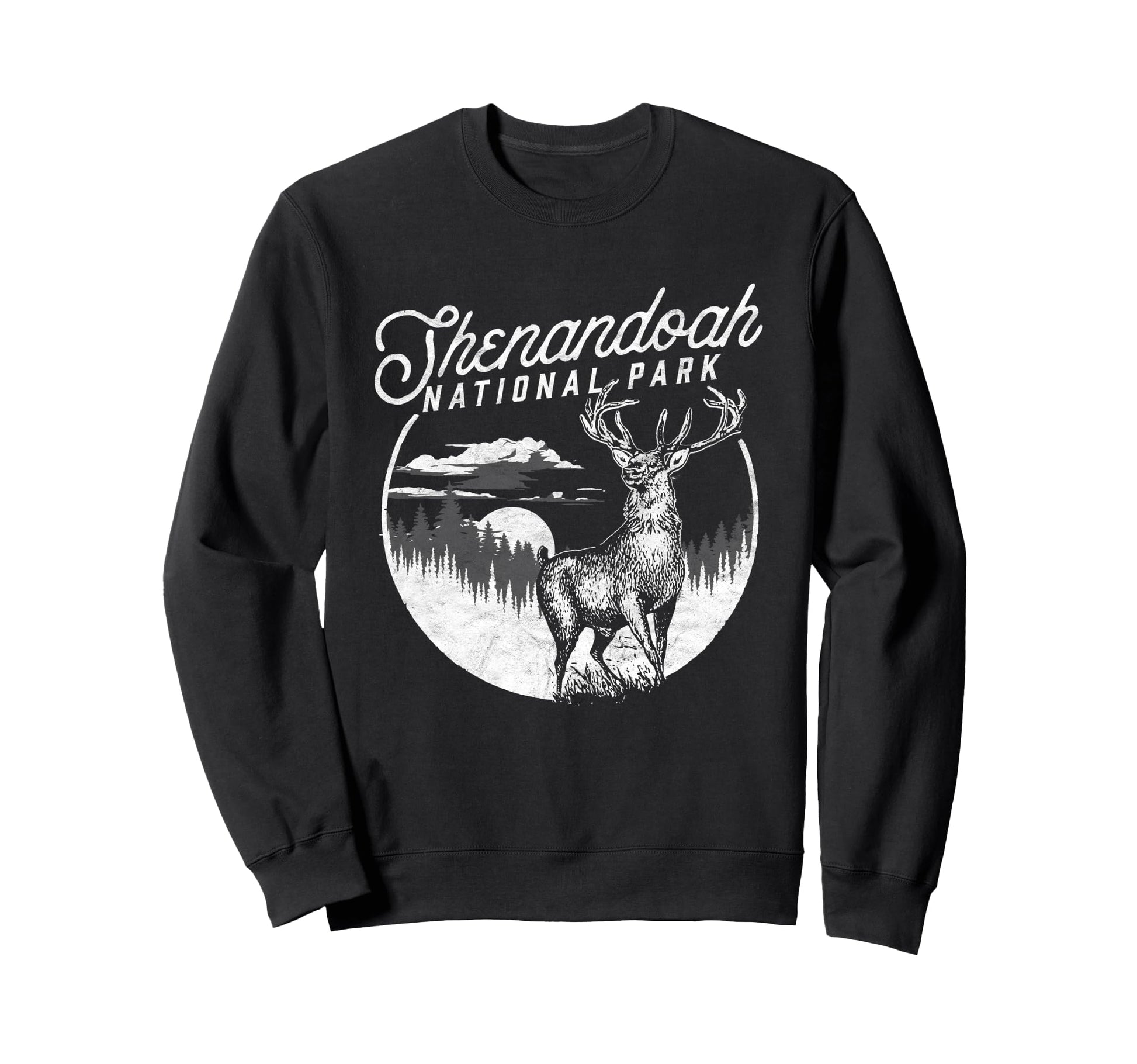 Shenandoah National Park Stag Sweatshirt - Streetwear Style Unisex - T-Shirt, Sweatshirt, Hoodie