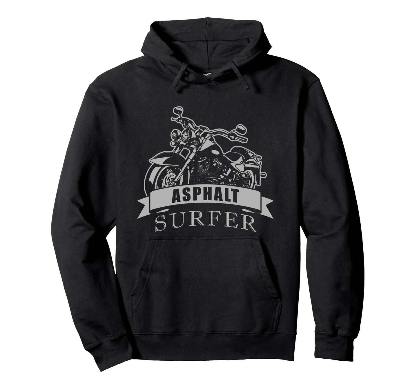 Motorcycle Biker Asphalt Surfer Hoodie - Casual Everyday Wear for Adults - T-Shirt, Sweatshirt, Hoodie