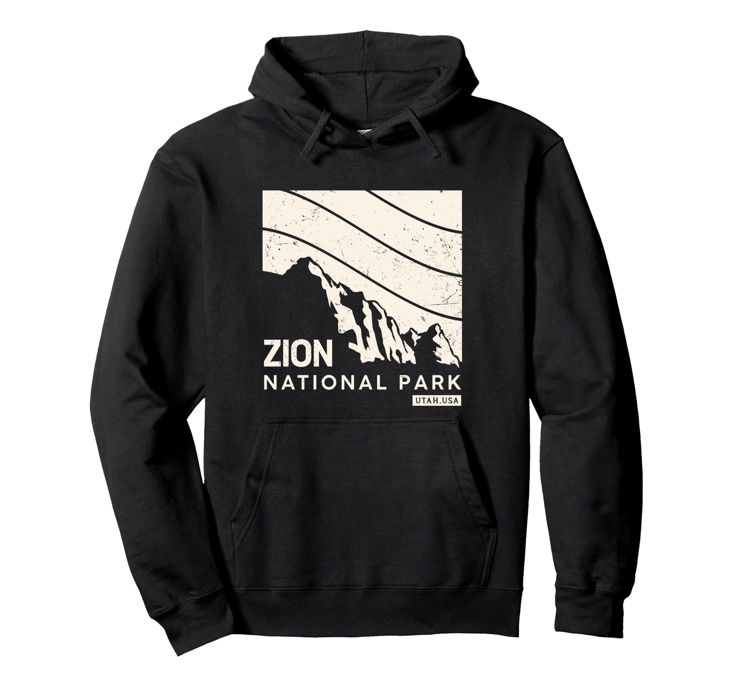 Mountains National Park Utah Nature Hoodie - Minimalist Print Unisex - T-Shirt, Sweatshirt, Hoodie